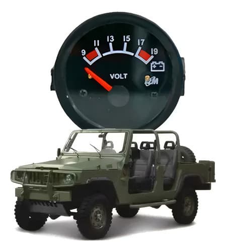 VOLTIMETRO 9-19V 12V 60MM MARRUA AM11 AM21 - 22312