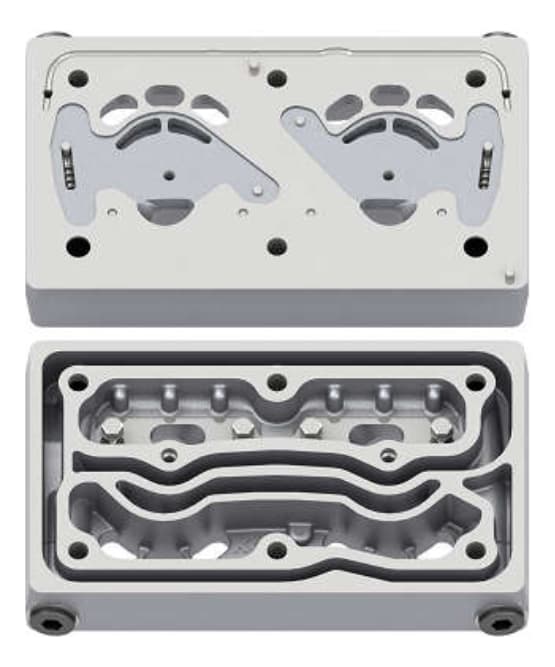 CABECOTE COMPRESSOR AR 2 CILINDRO VOLVO - KGM2248
