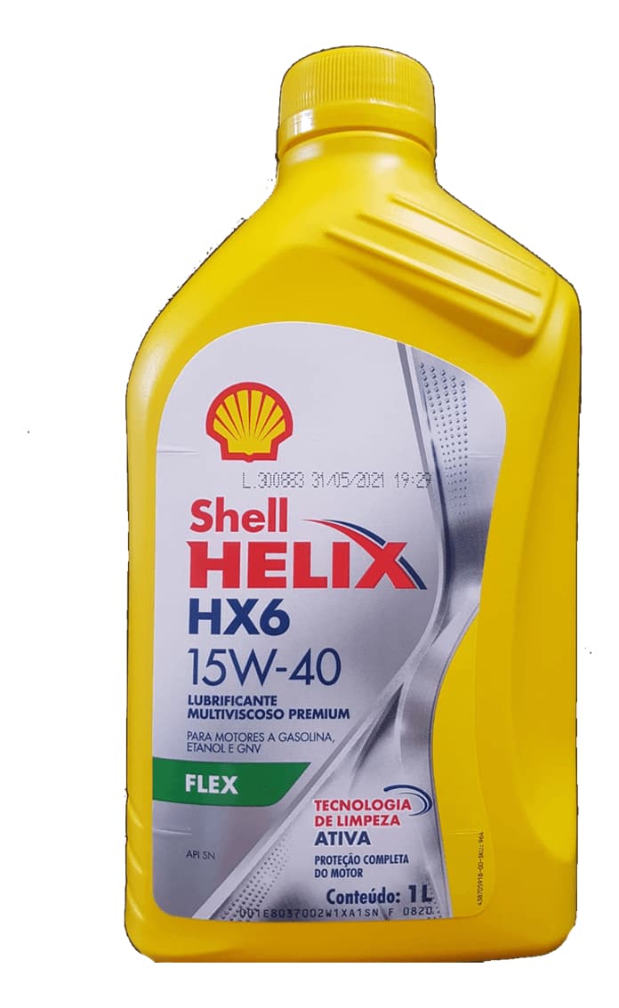 OLEO MOTOR 15W40 1L SL HELIX HX6 FLEX - 903696