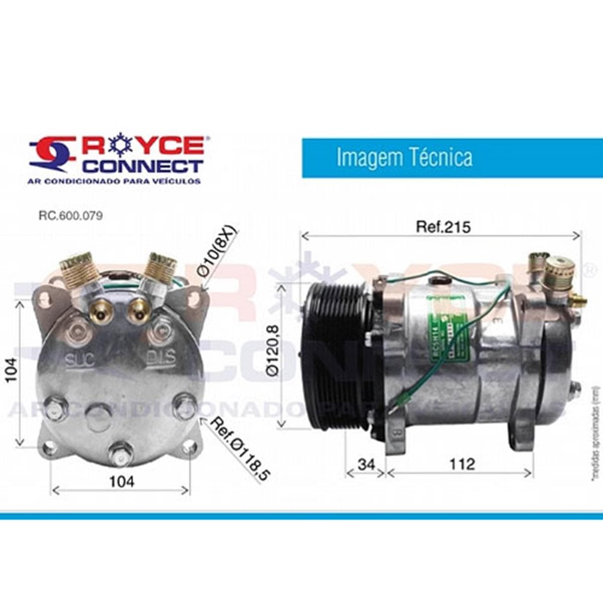 C MODELO 5H14 POLIA 8PK 24V - RI600079