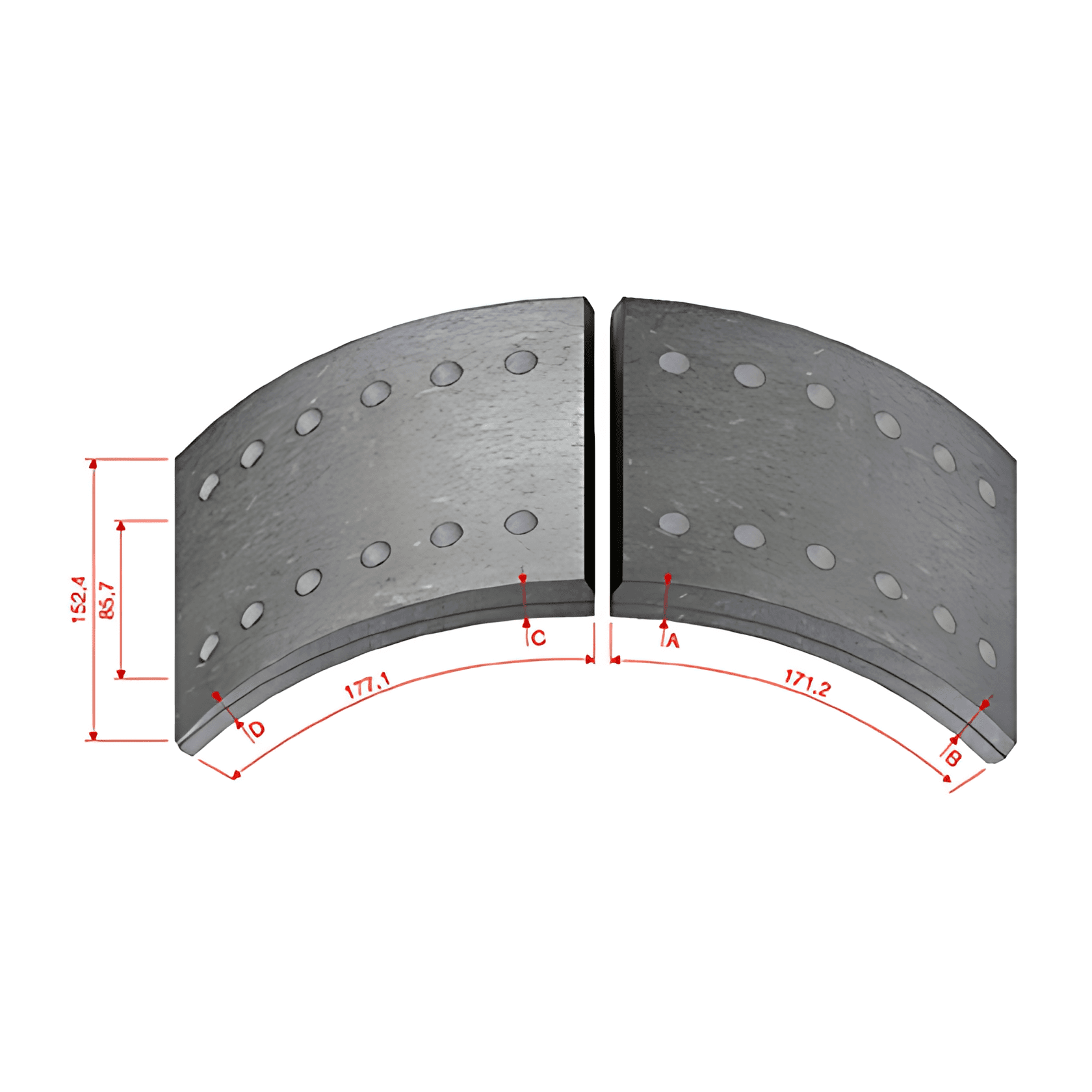 JG.LONA FREIO DIANTEIRO 2X DFW987DNA38XX - 2RP698161D