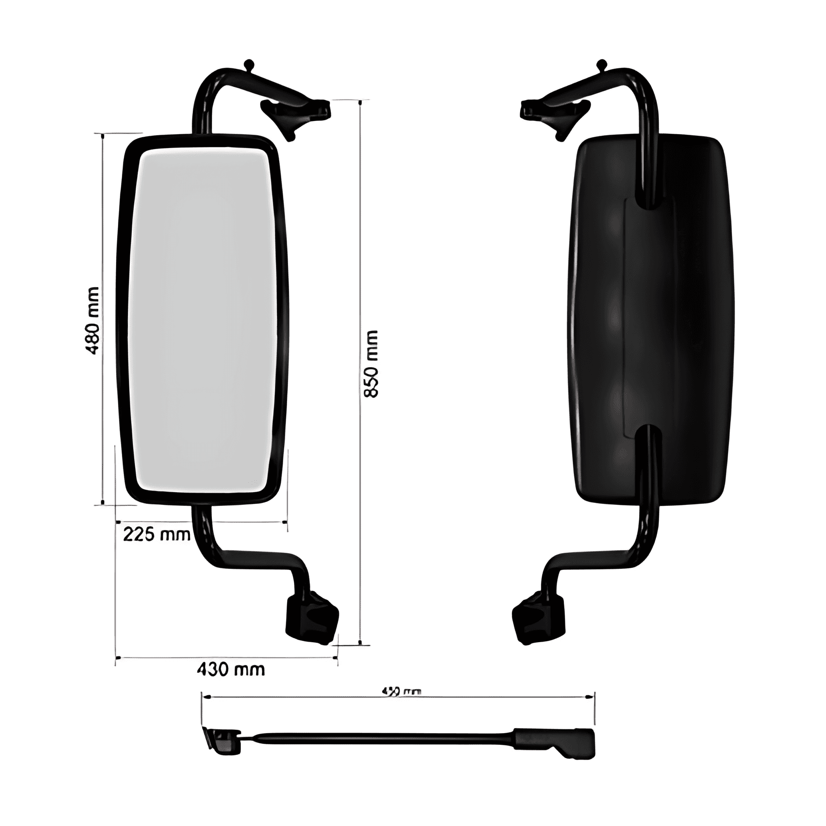 ESPELHO RETROVISOR INTERICO MANUAL COMPLETO LE - RWUE17CC