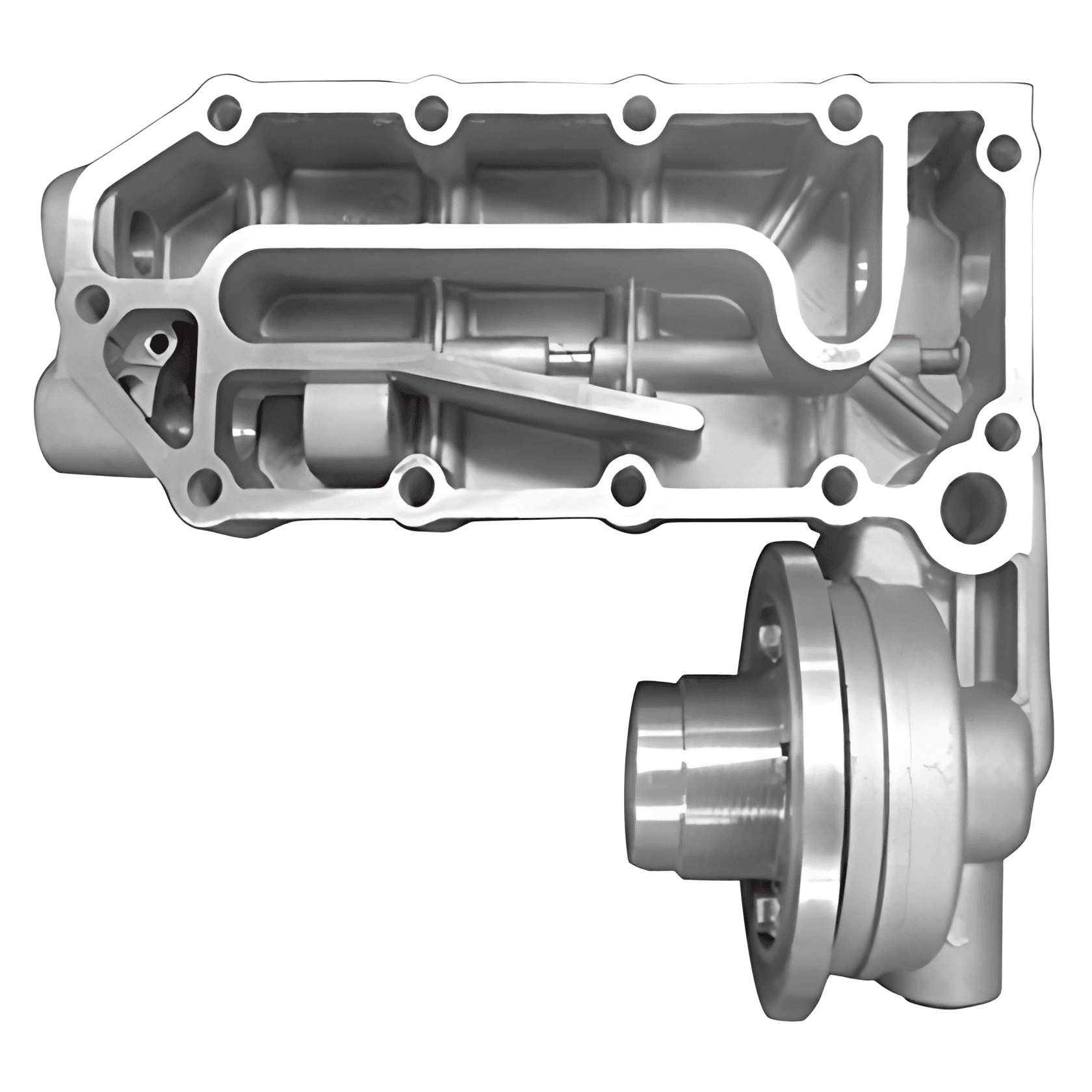 CABECOTE FILTRO LUBRIFICANTE MOTOR CUMMINS ISC ISL - 2T2115417