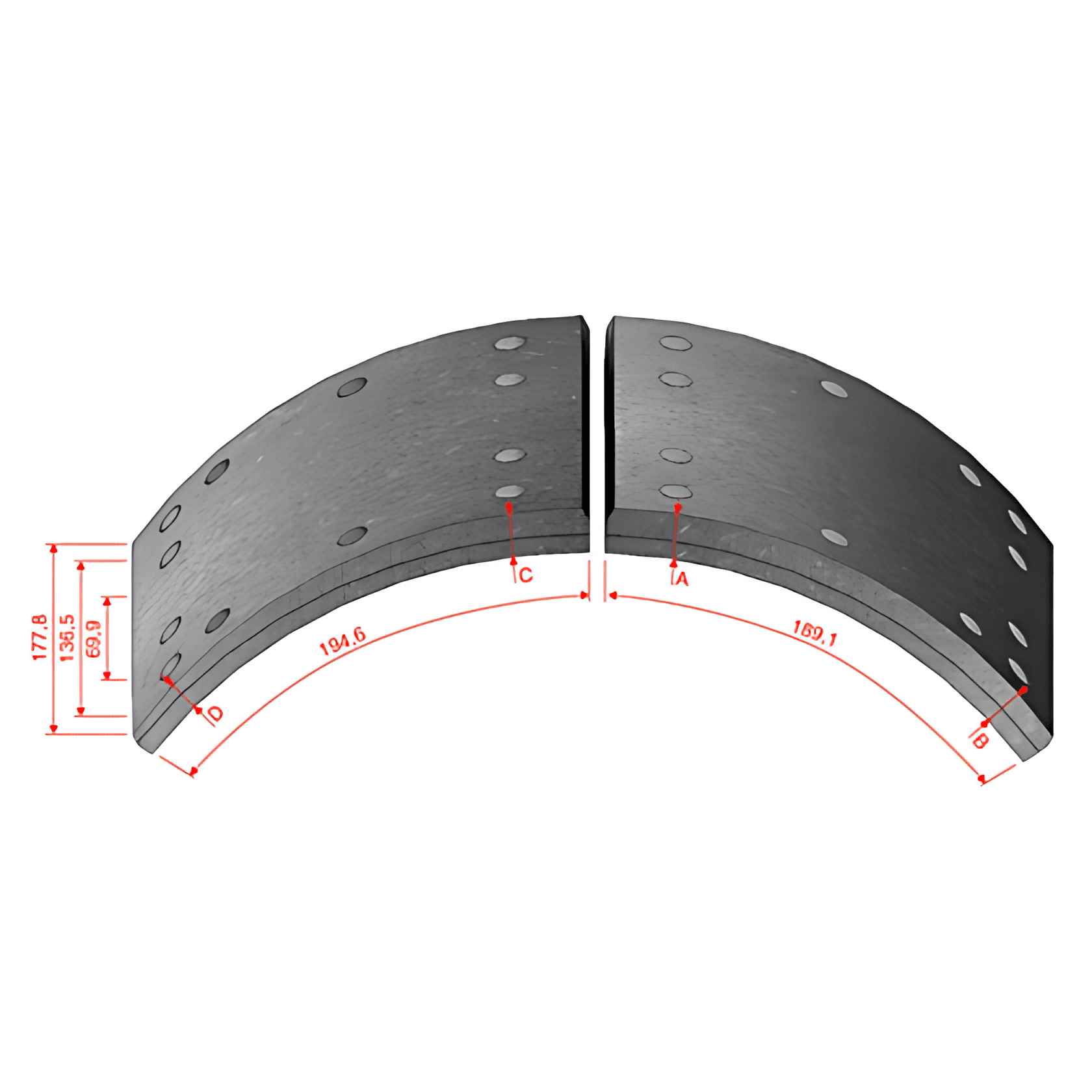 LONA FREIO TRASEIRO STD - 4515C