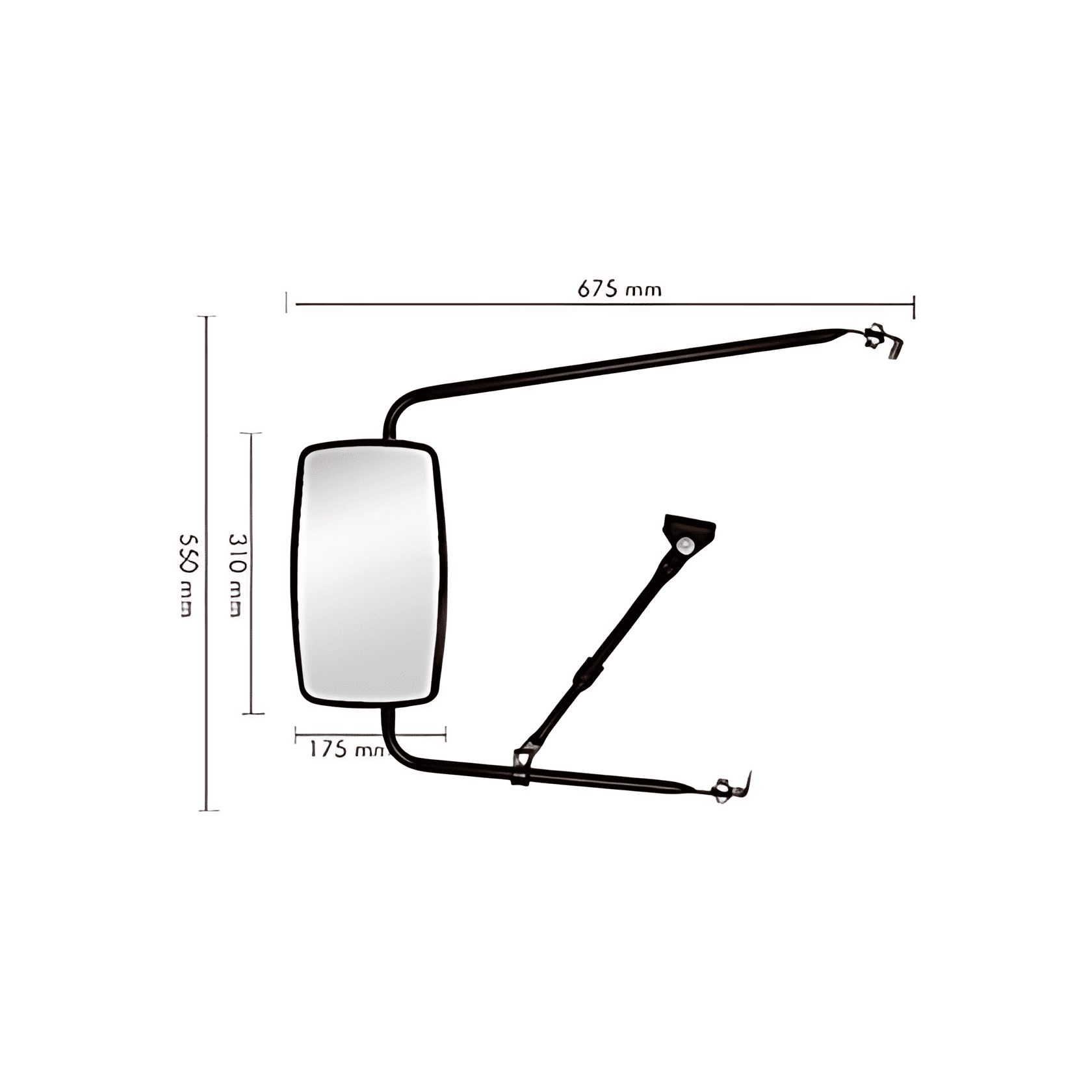 ESPELHO RETROVISOR PLANO COMPLETO ( UNITARIO ) - 87TU17682A