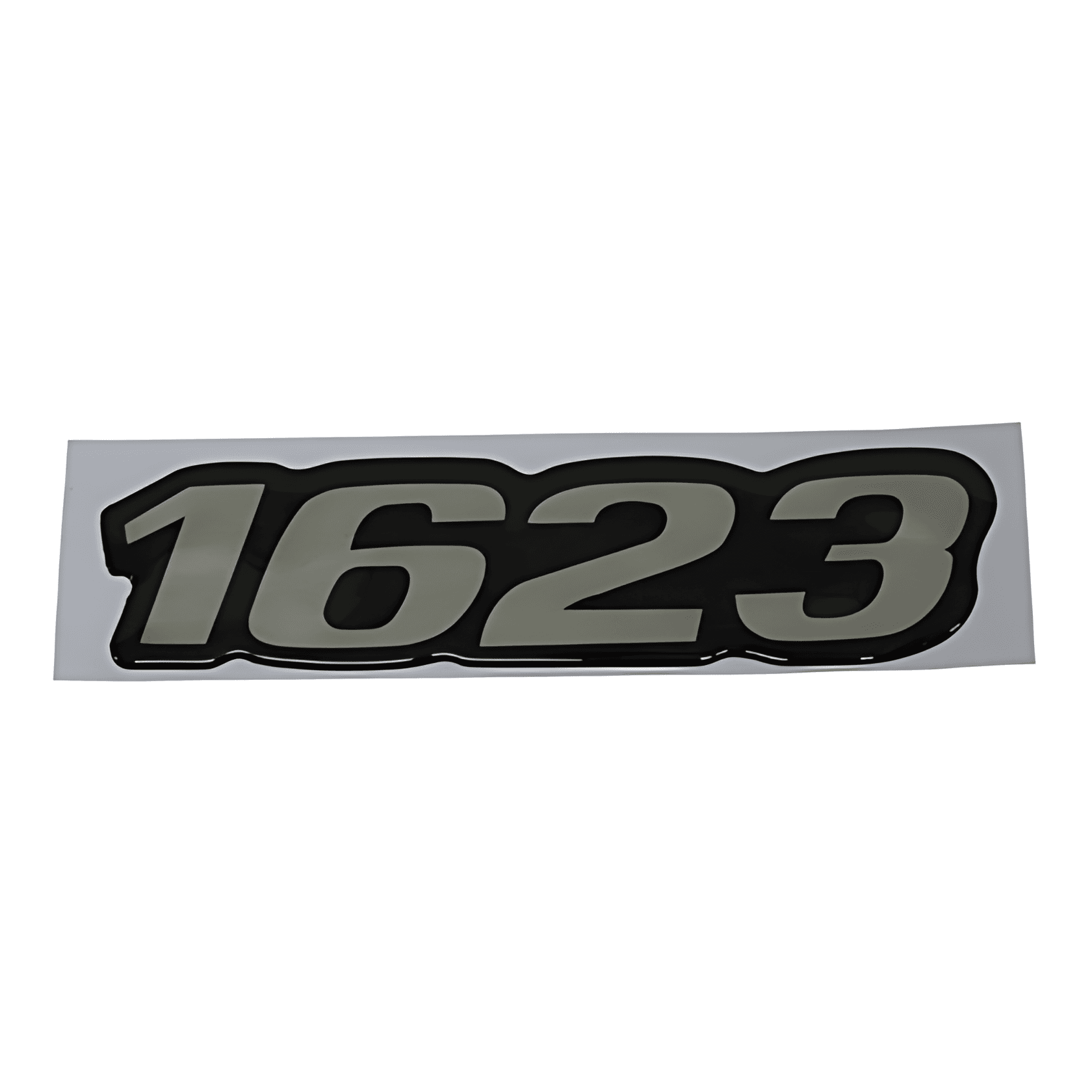 EMBLEMA LATERAL LISO RESINADO 1623 - MB1623