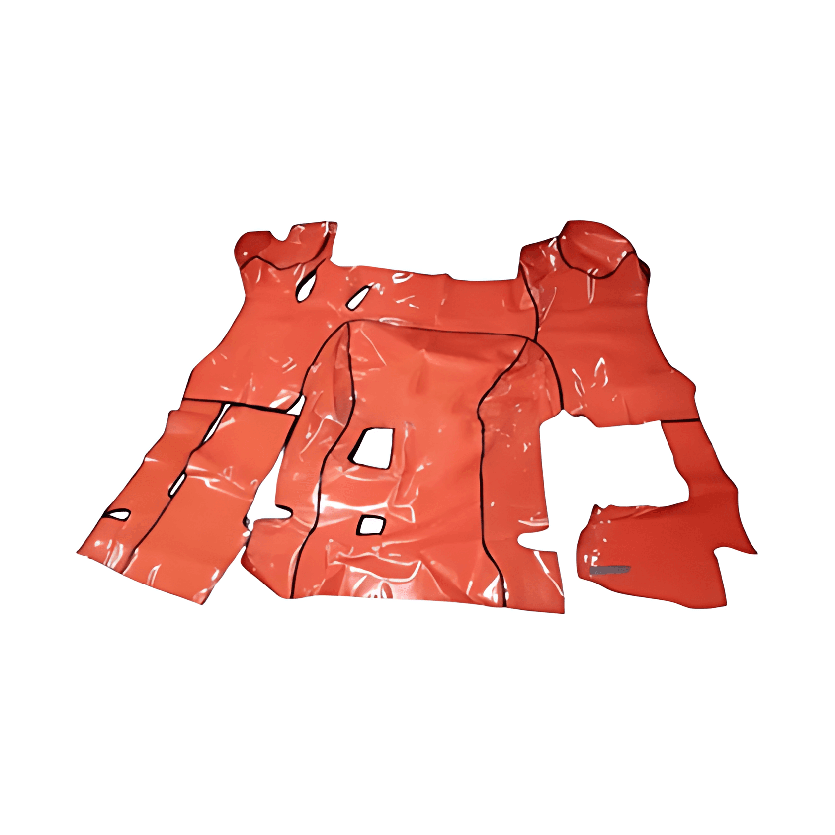 TAPETE VINIL VERMELHO COM CAPUS - ML0273C