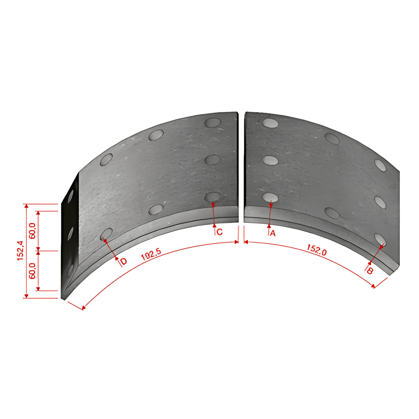 LONA FREIO DIANTEIRO DV588DNA38 STD - ML1350