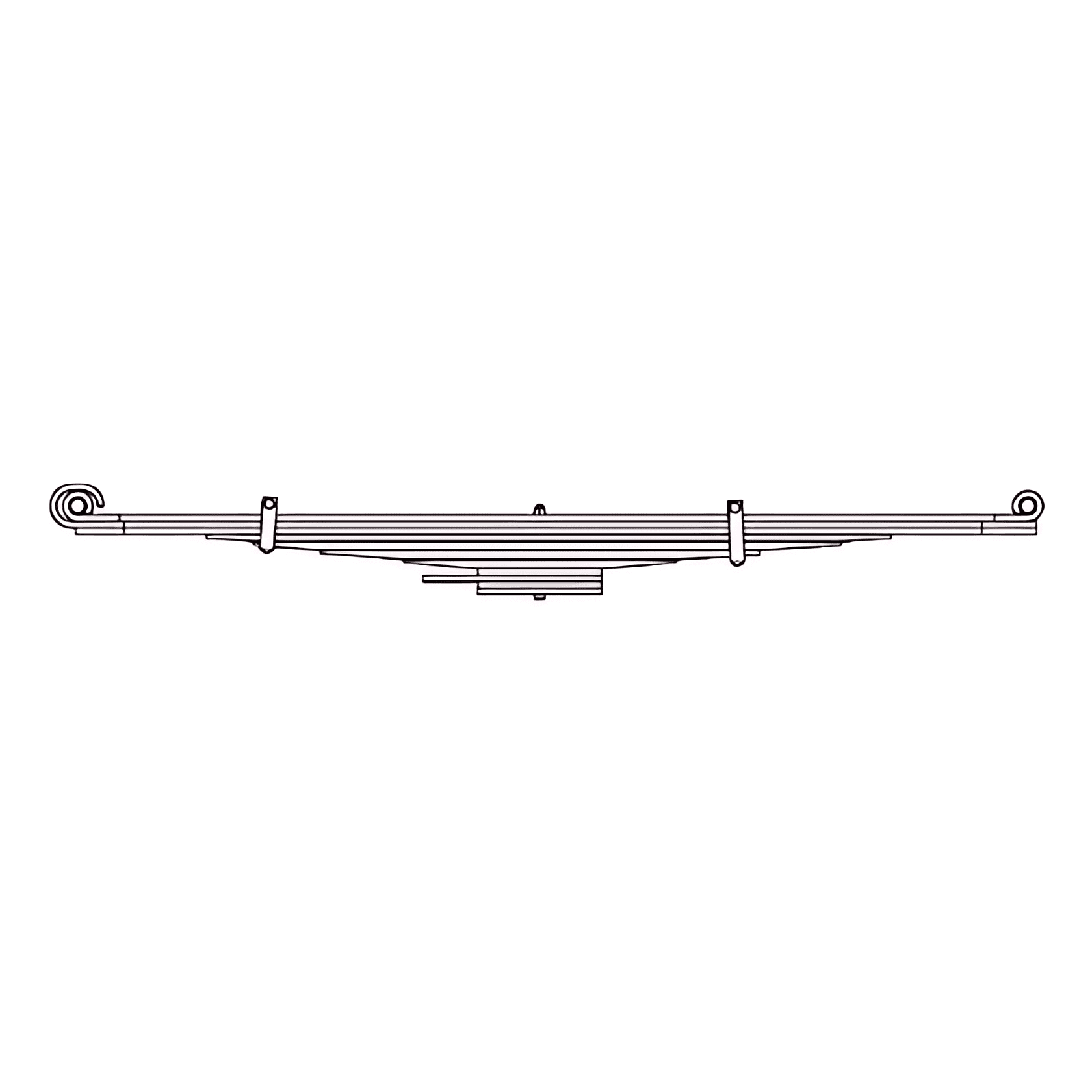 FEIXE MOLA DIANTEIRA 7 LAMINAS + 6 CALCOS (JVOLKS0609FXRE) - JVW0609FXRE