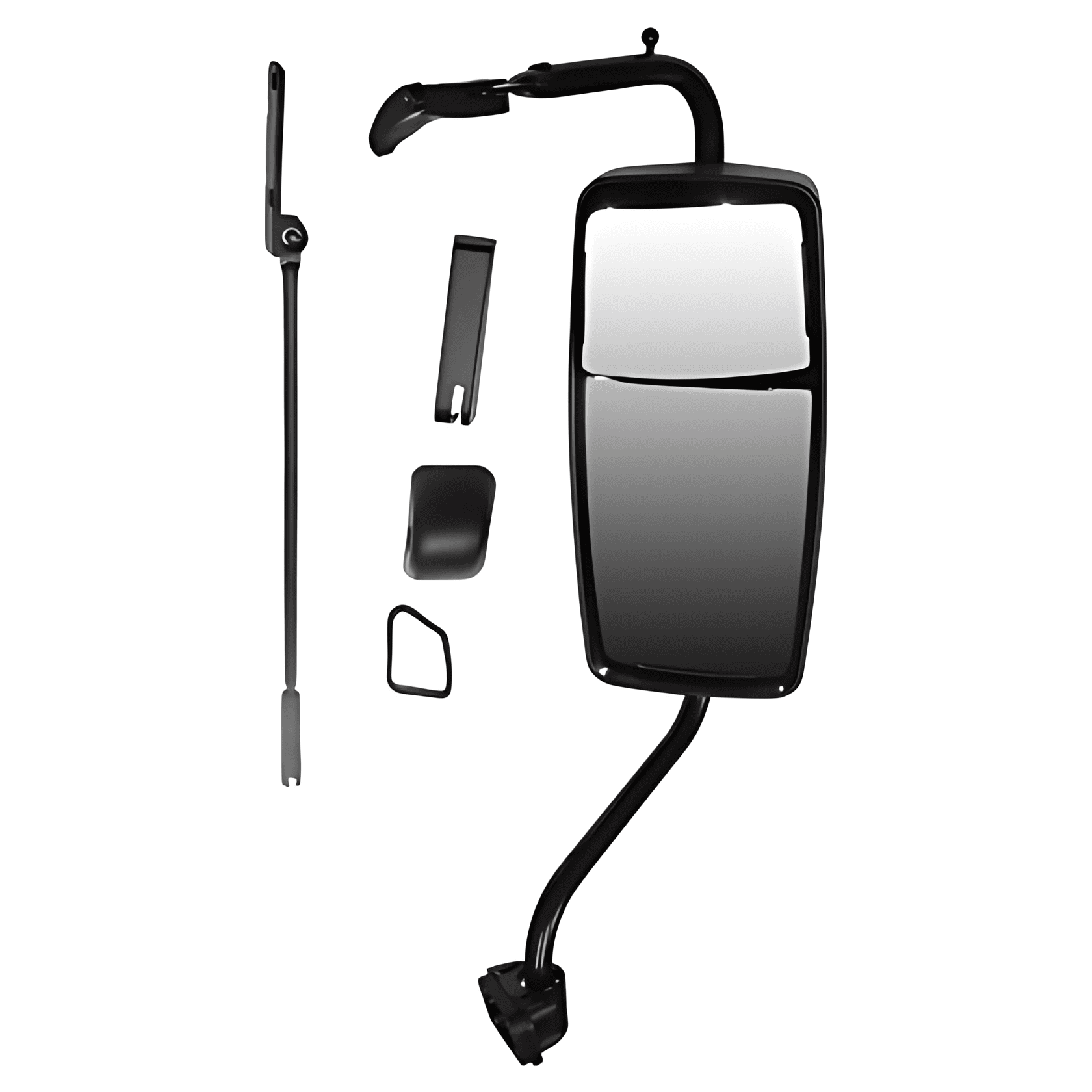 CONJUNTO ESPELHO RETROVISOR LD BIPARTIDO MANUAL CONVEXO - 2S2857502AK