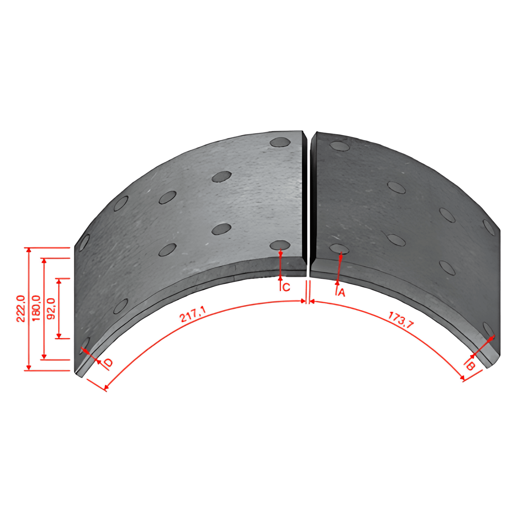 LONA FREIO TRASEIRO DM591DNA380 STD - DM591DNA380