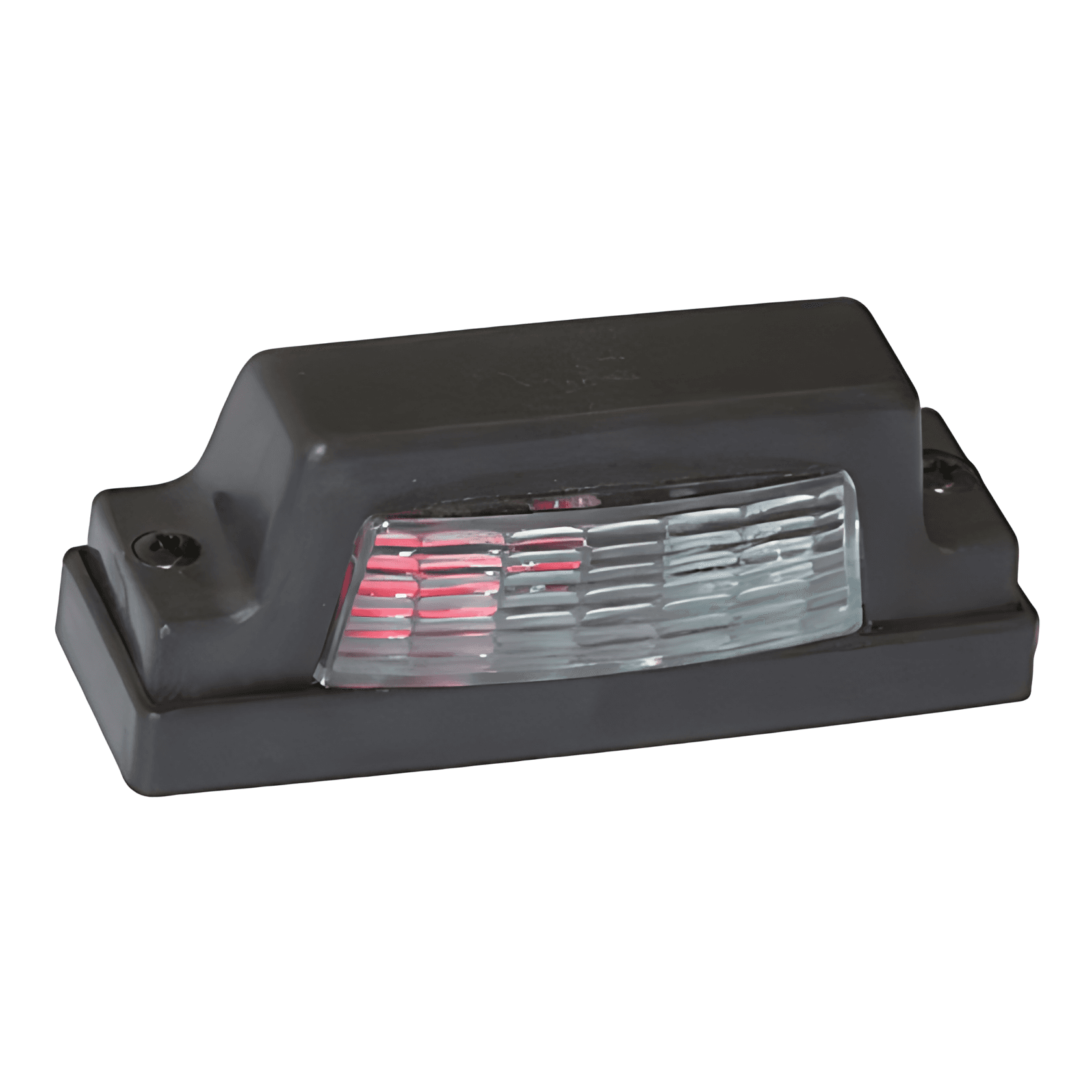 LANTERNA LUZ PLACA 2 LEDS CRISTAL BIVOLT ( CARCACA PRETA) - ML3188