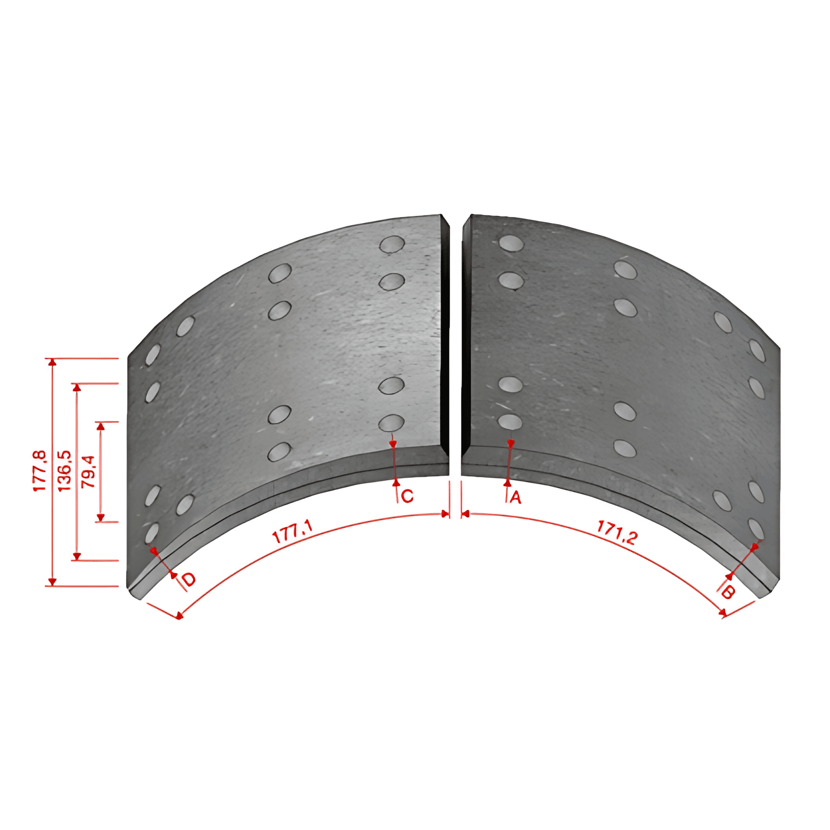 JOGO LONA FREIO STD - MPDFW988