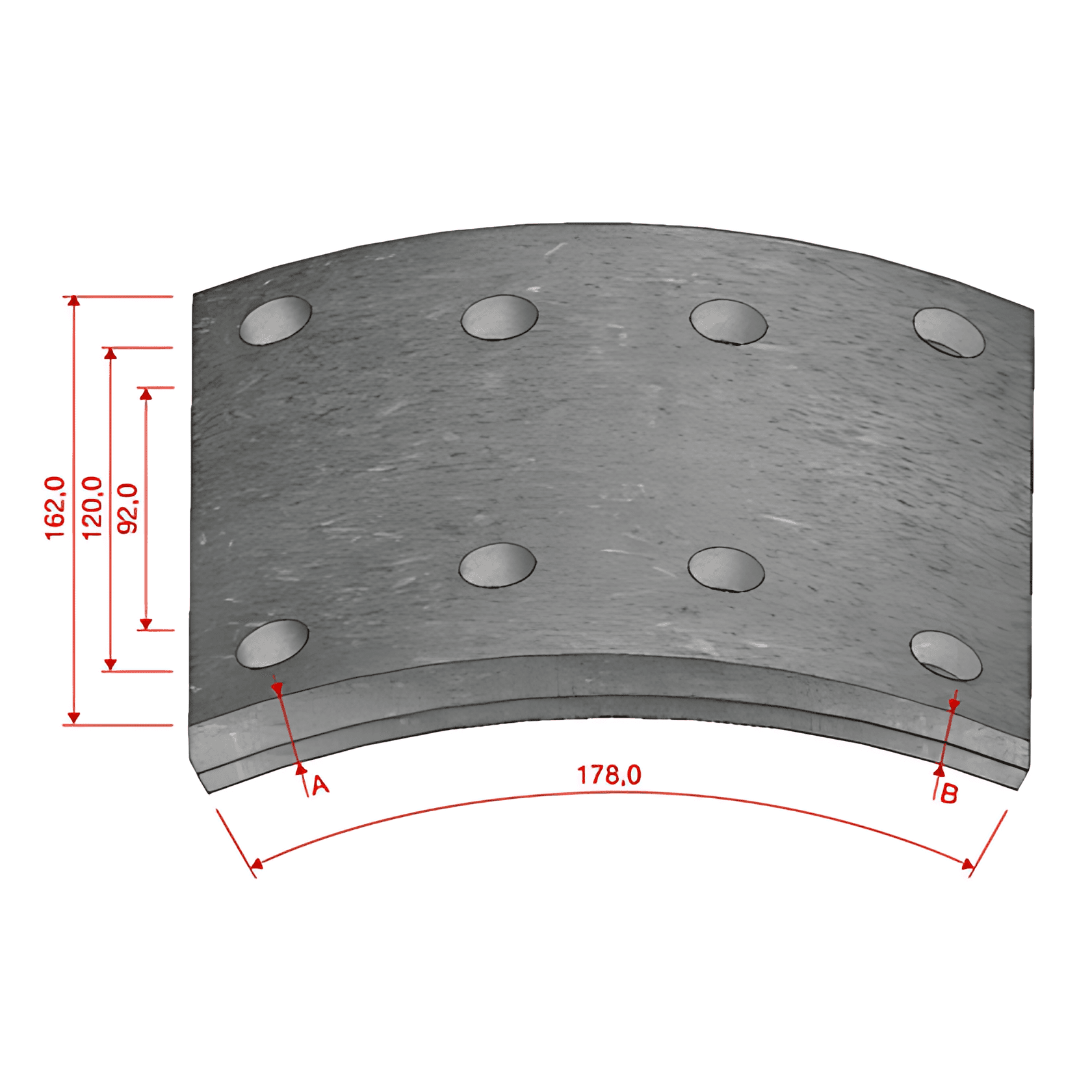 JOGO LONA FREIO 1X DM584X FORMULA MAXI PARTS - MPDM584X