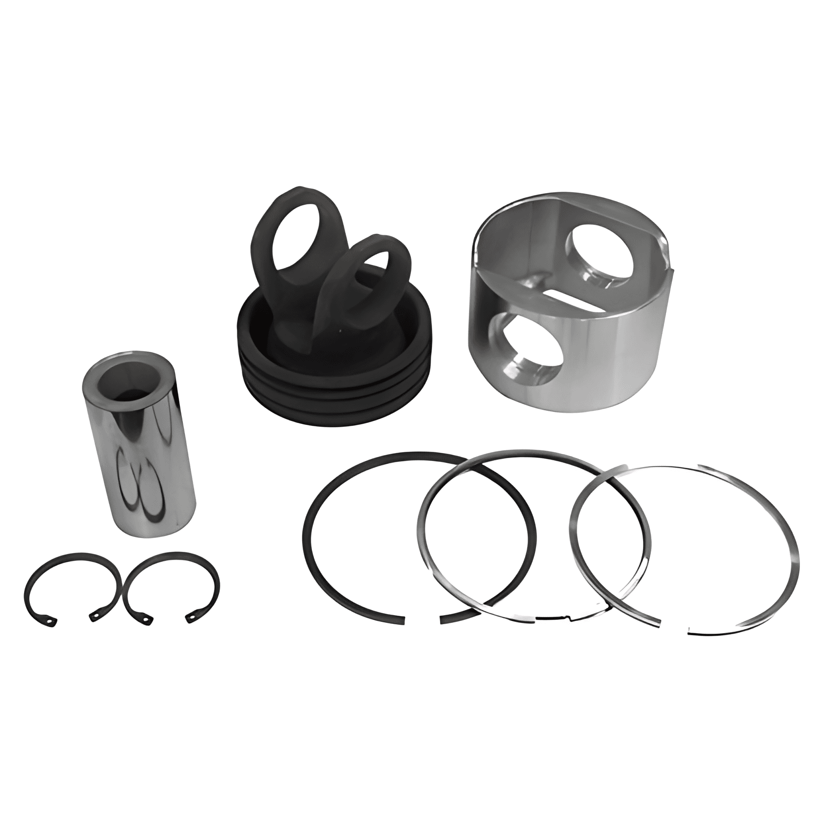 KIT PISTAO MOTOR CUMMINS ISL 8.9 EURO 5 (PISTAO ARTICULADO E ANEIS PINO E TRAVAS) - BH1X6108CA