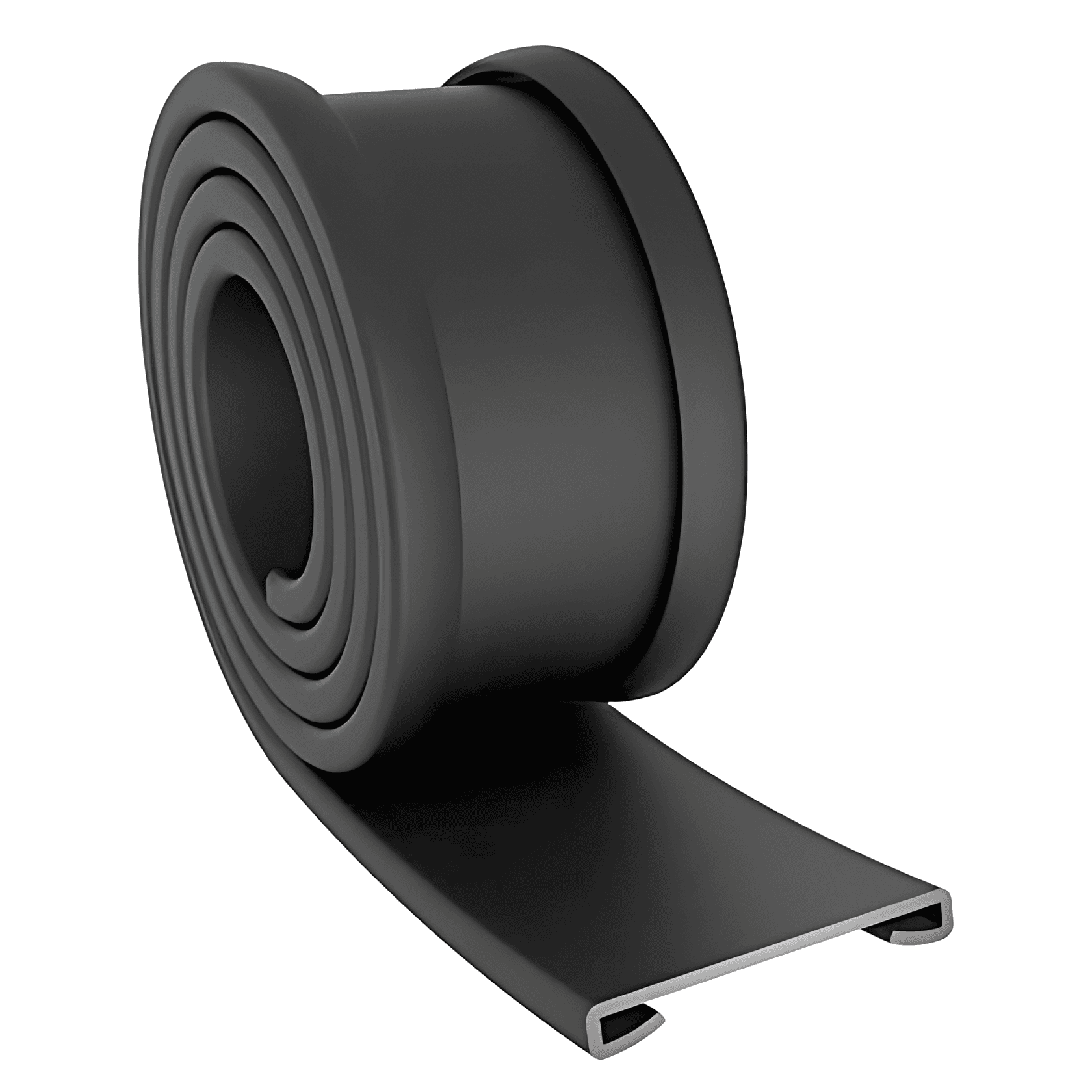 PERFIL BORRACHA LISO ( 54MM ) PRETO CINTA TANQUE COMBUSTIVEL RETANGULAR INOX 590 LITROS - M024A