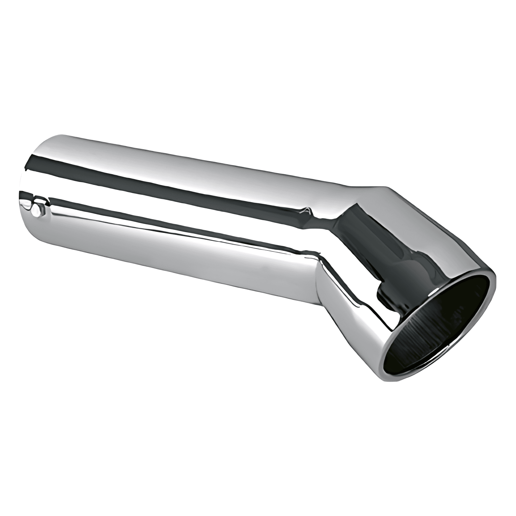 TERMINAL ESCAPAMENTO CURVA LONGO 4 X 500MM CROMADO - TC005