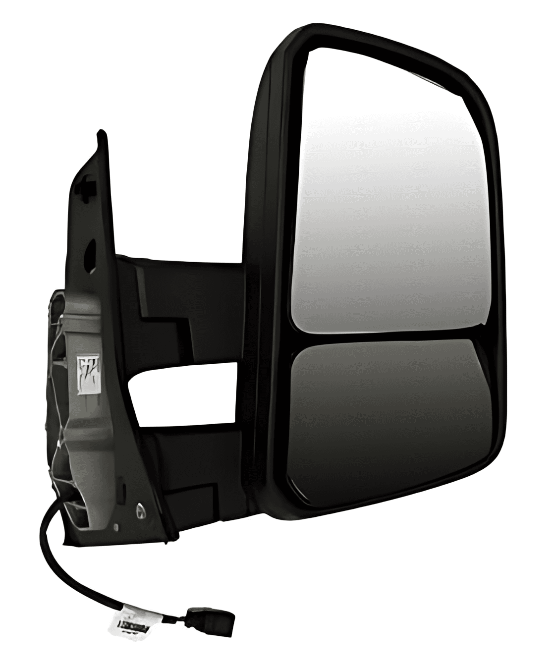 CONJUNTO ESPELHO RETROVISOR LD BIPARTIDO ELETRICO 12V SEM DESEMBACADOR CONVEXO ( BRACO LONGO ) - RWBEA2CE