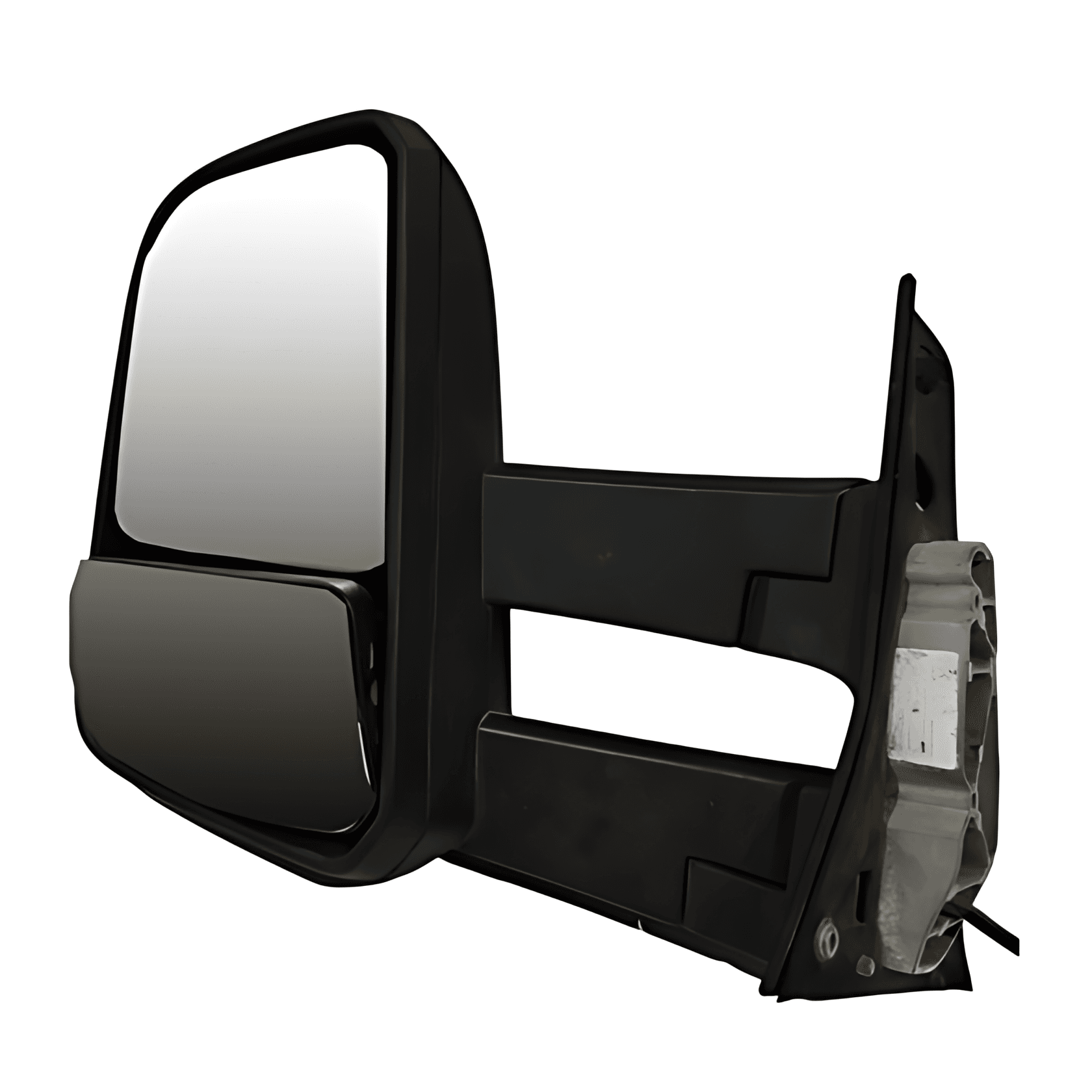 CONJUNTO ESPELHO RETROVISOR LE BIPARTIDO ELETRICO 12V SEM DESEMBACADOR CONVEXO ( BRACO LONGO ) - 23B857501C