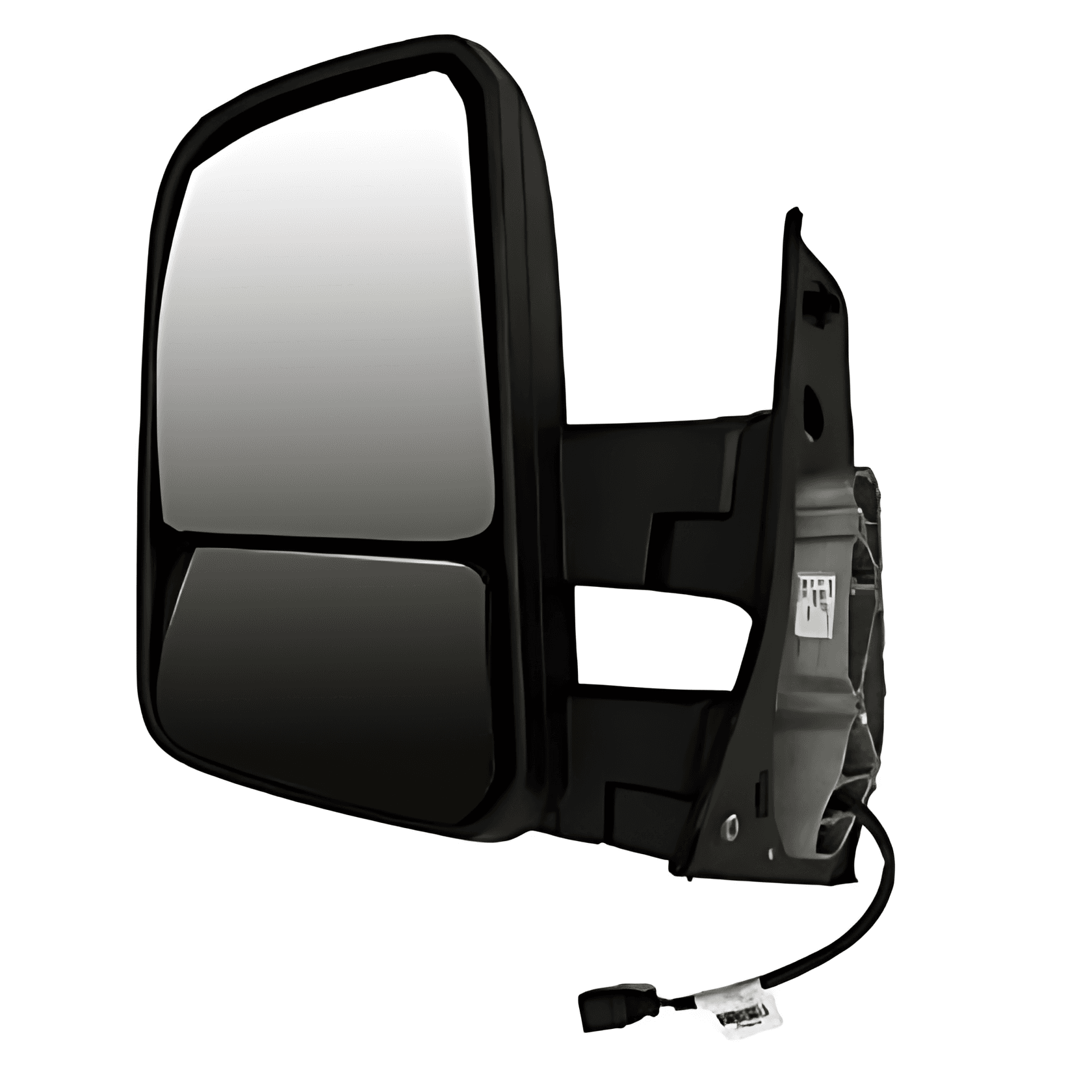 CONJUNTO ESPELHO RETROVISOR LE BIPARTIDO ELETRICO 12V SEM DESEMBACADOR CONVEXO ( BRACO CURTO ) - 23B857501A