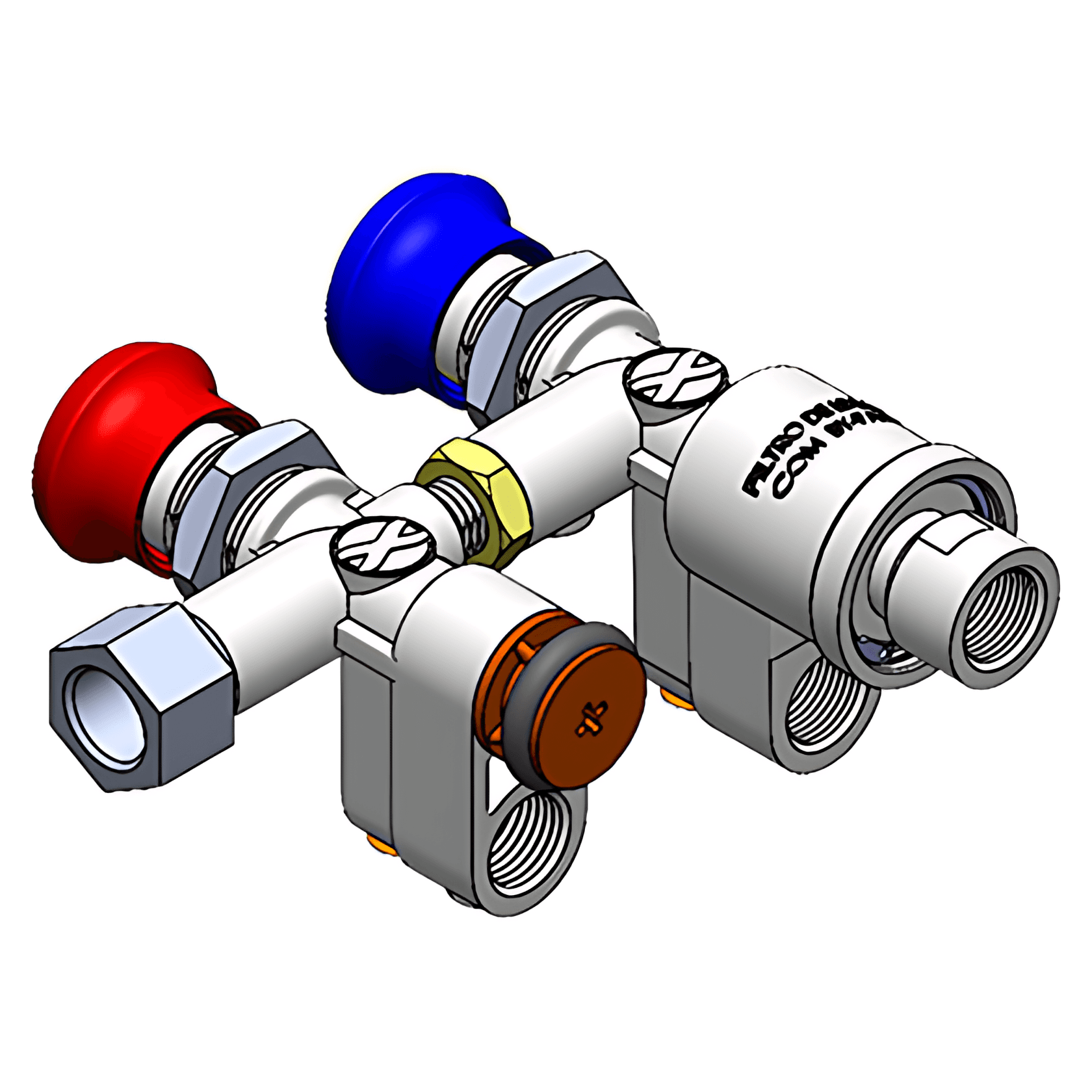 CONJUNTO PAINEL MOVIMENTACAO VALVULA PUSH/PULL SIMPLES (2 VALVULAS) - PA120005