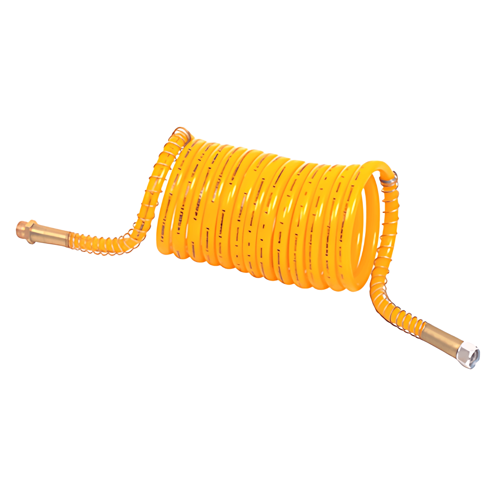 MANGUEIRA ESPIRAL PA 12 C/TRAMA 4,50 MF M16x1,5 x FG M16x1,5 BI-TREM AMARELO - 082045BITRTAM