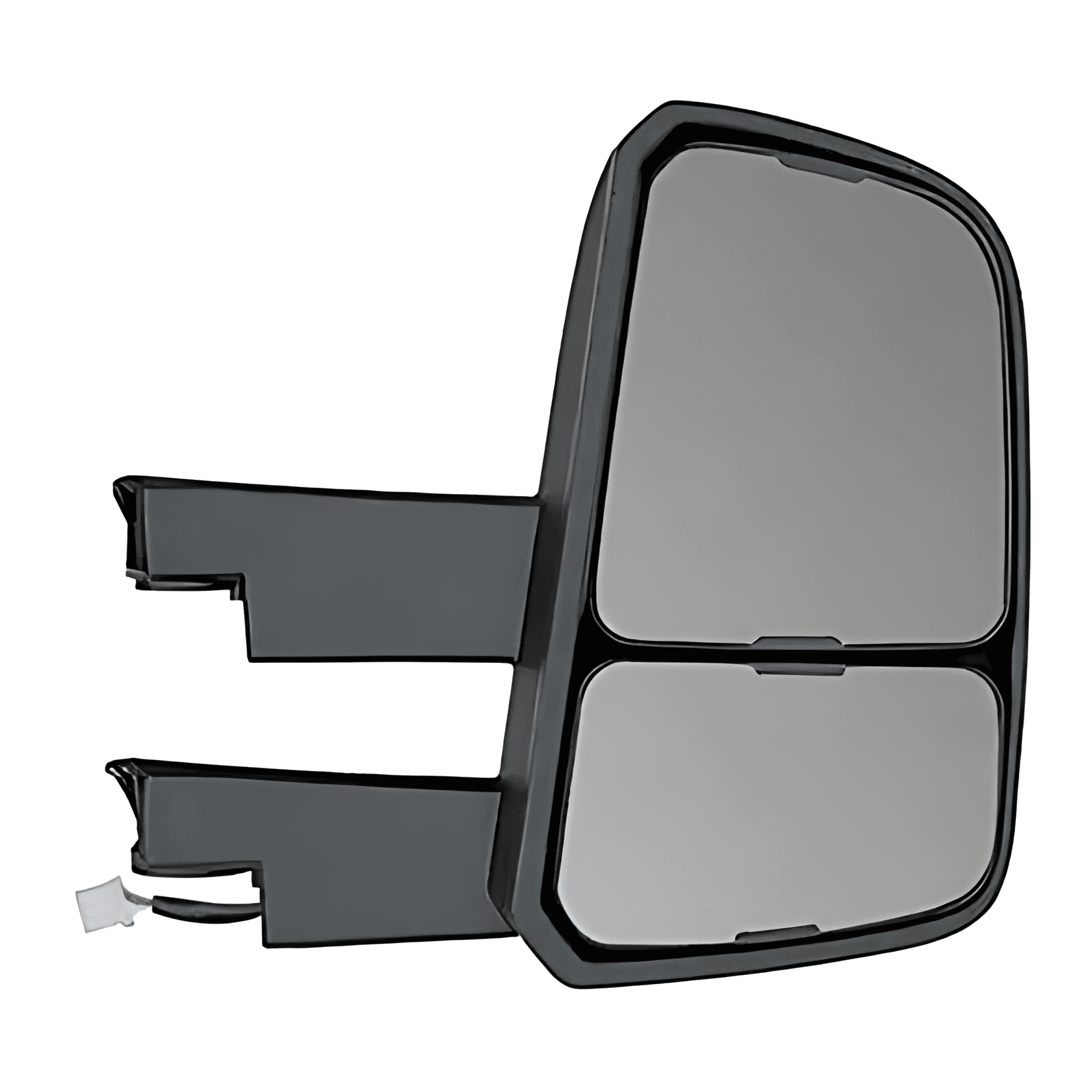 CONJUNTO ESPELHO RETROVISOR LE BIPARTIDO ELETRICO 24V SEM DESEMBACADOR CONVEXO ( BRACO LONGO ) - 23B857501B
