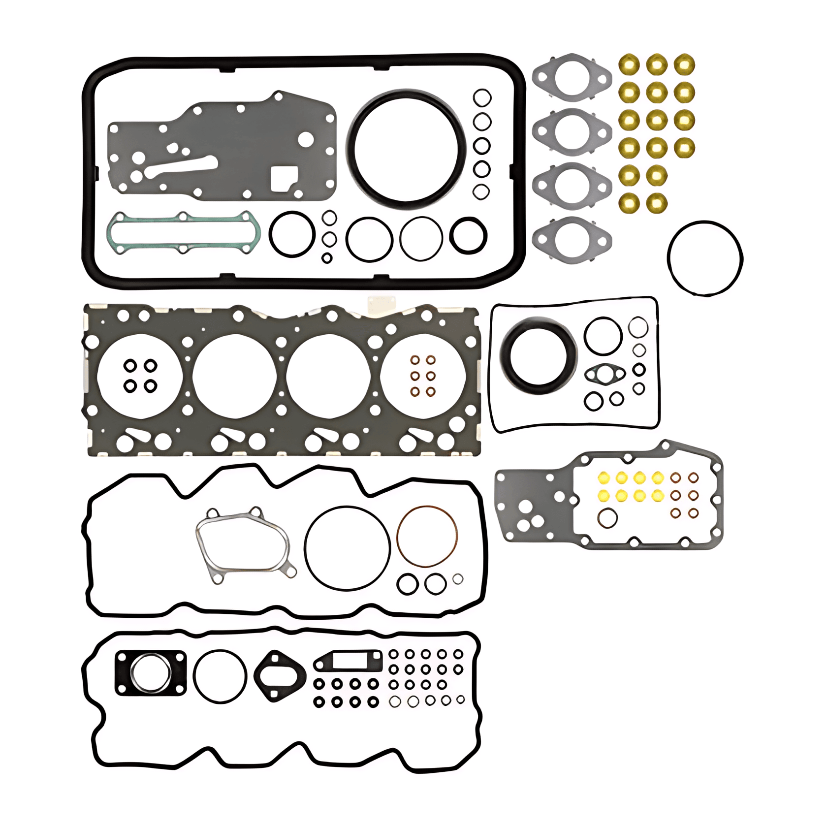 JOGO JUNTA MOTOR ( COMPLETO COM RETENTORES ) IVECO NEF4 3.9 (F4AE3481) - 013641001