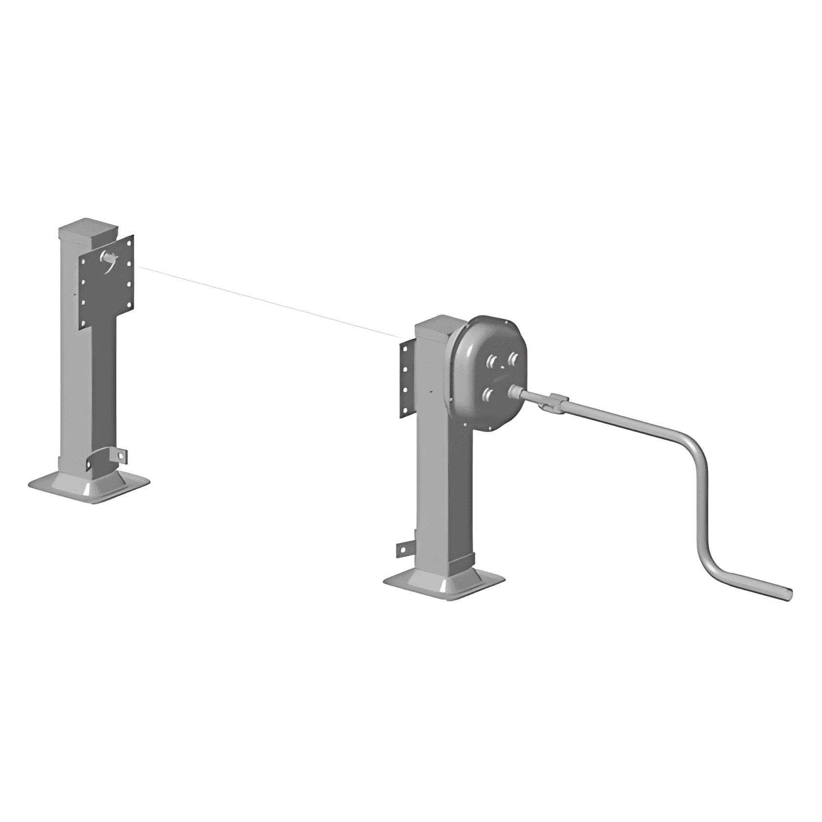 CONJUNTO PE MECANICO B280 670MM SAPATA FIXA - 260001127P