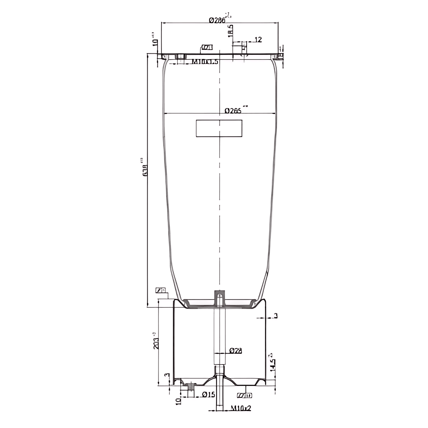 MOLA PNEUMATICA 1T19LLJ-14 - 100000227498