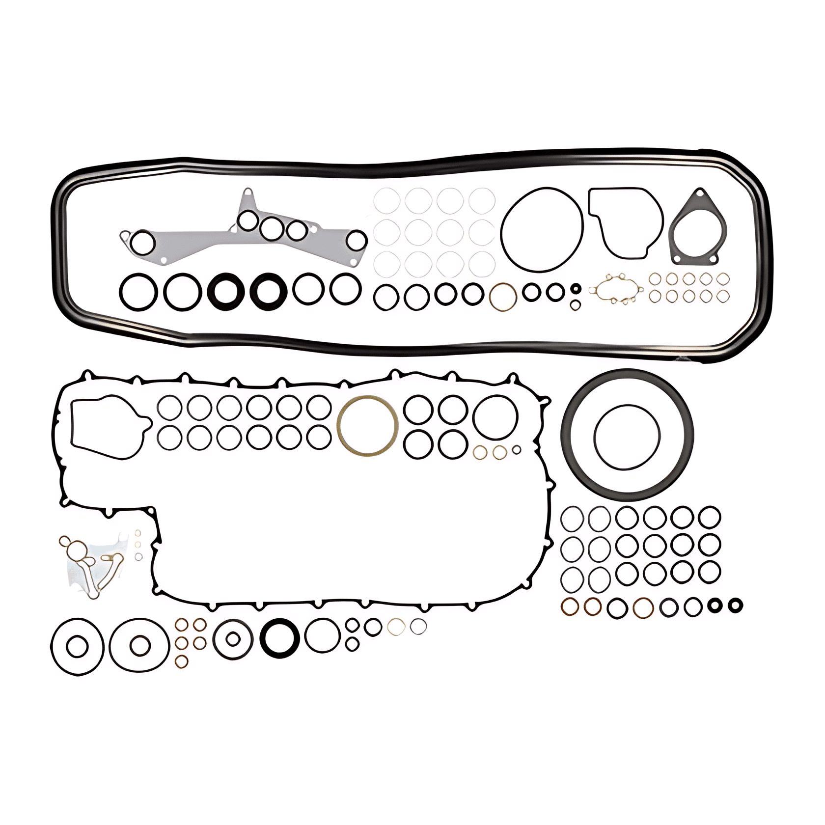 JOGO JUNTA INFERIOR COM RETENTORES D12C D12D - 083593603