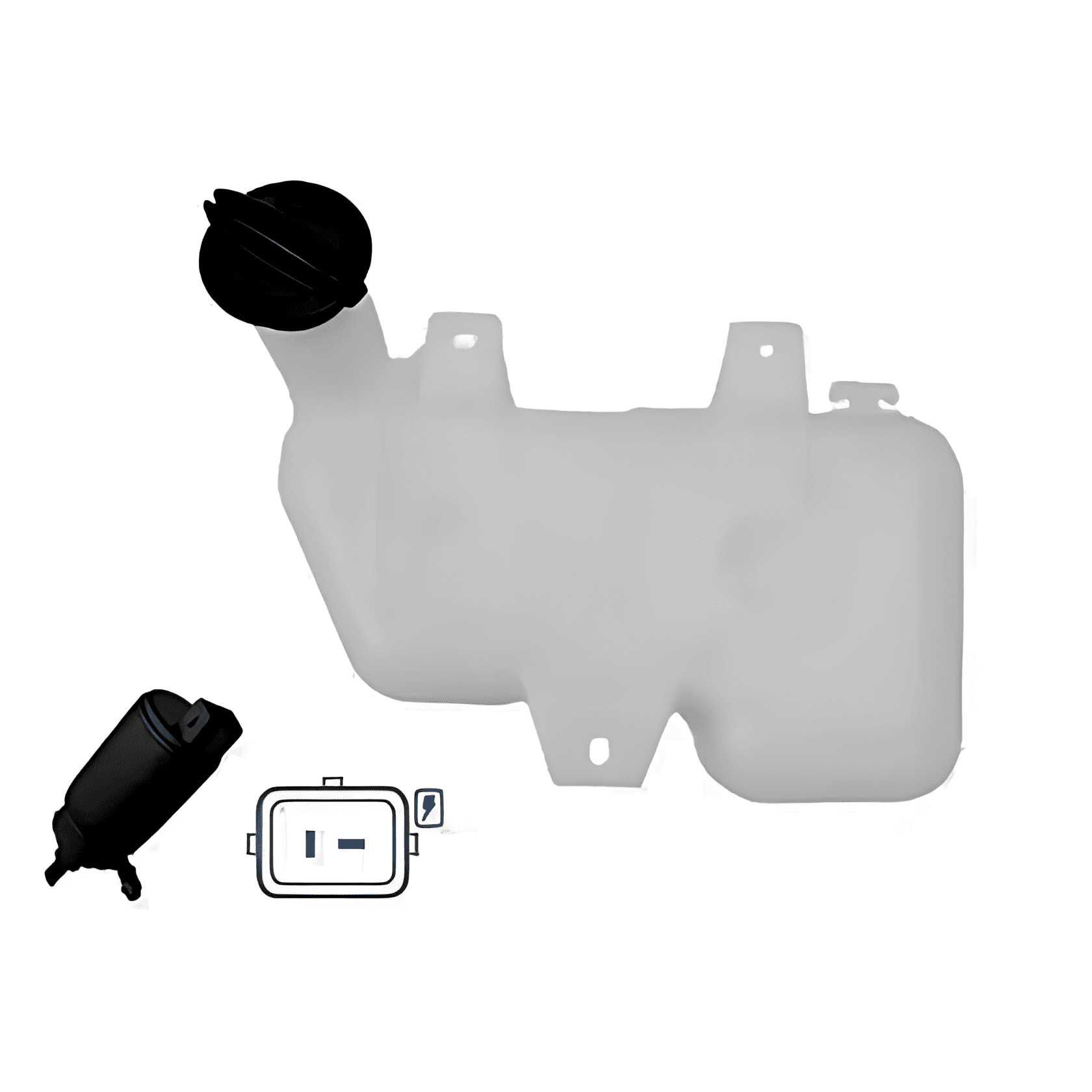 RESERVATORIO AGUA LIMPADOR PARABRISA COM TAMBA E BOMBA 24 V - 001219