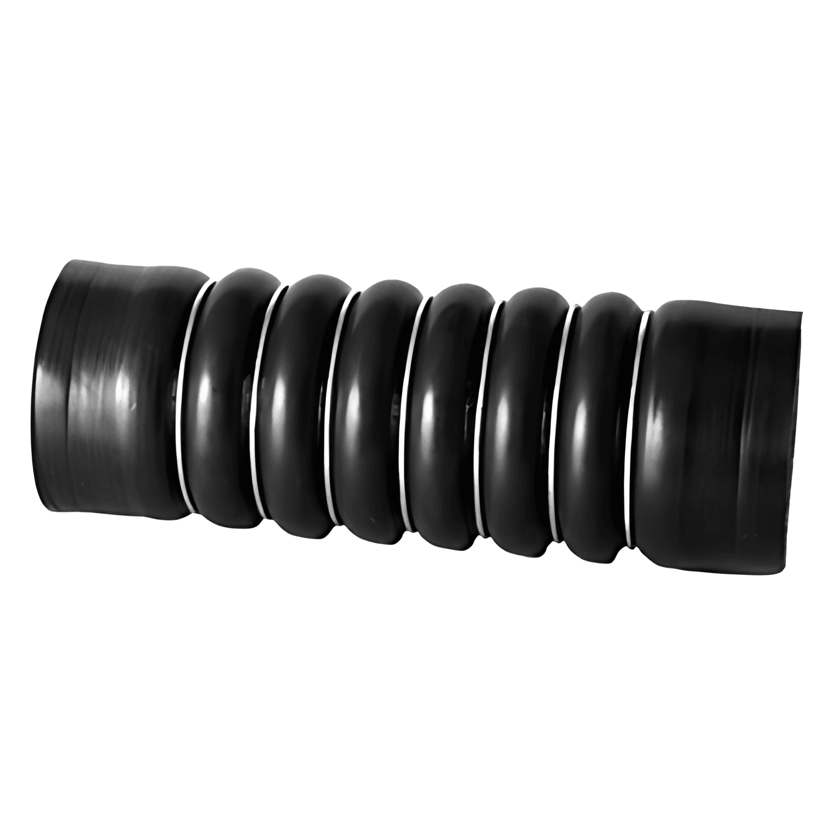 MANGUEIRA INTERCOOLER SILICONE (  7 ANEIS PRETA ) - VMW30084