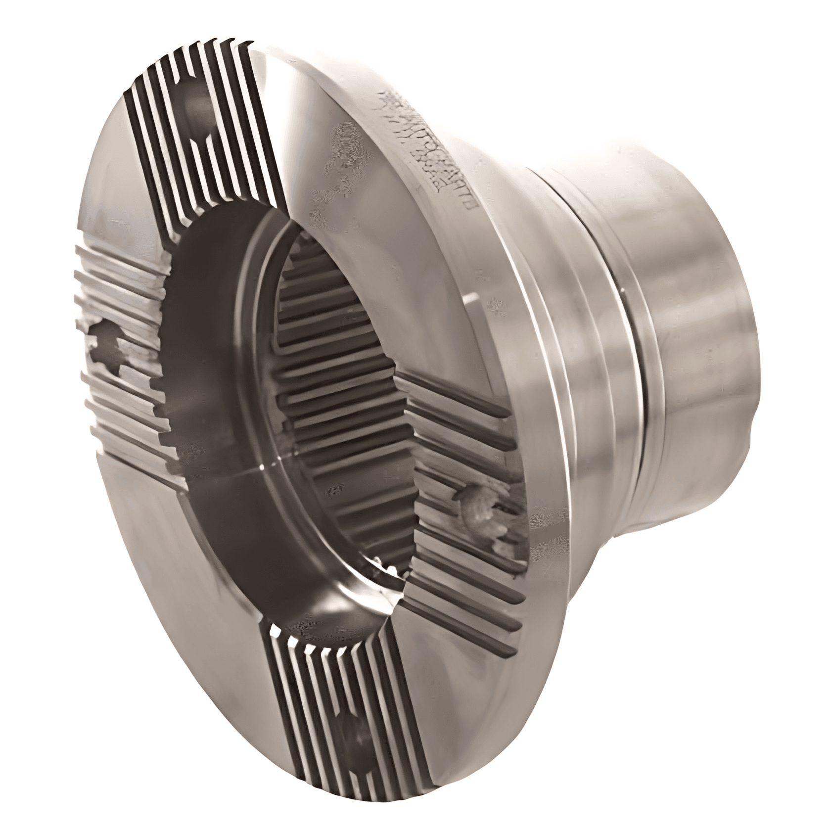 FLANGE ( ACO ) ESTRIADA ACOPLAMENTO CAMBIO ZF41 ESTRIAS ( E ) 4 FUROS - S737