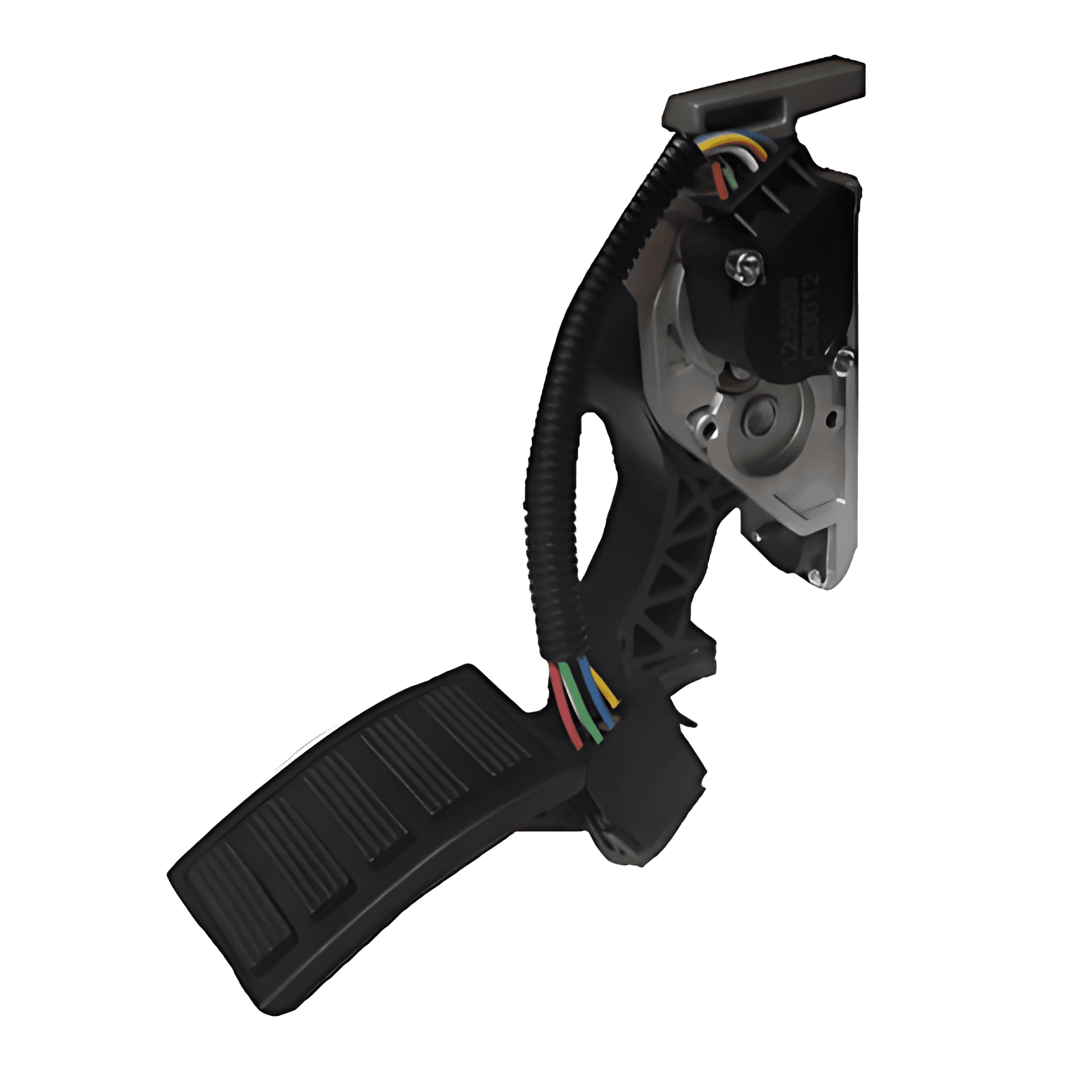 PEDAL ACELERADOR CHICOTE PRETO RETANGULAR 5 PINO CHATO - L0205013