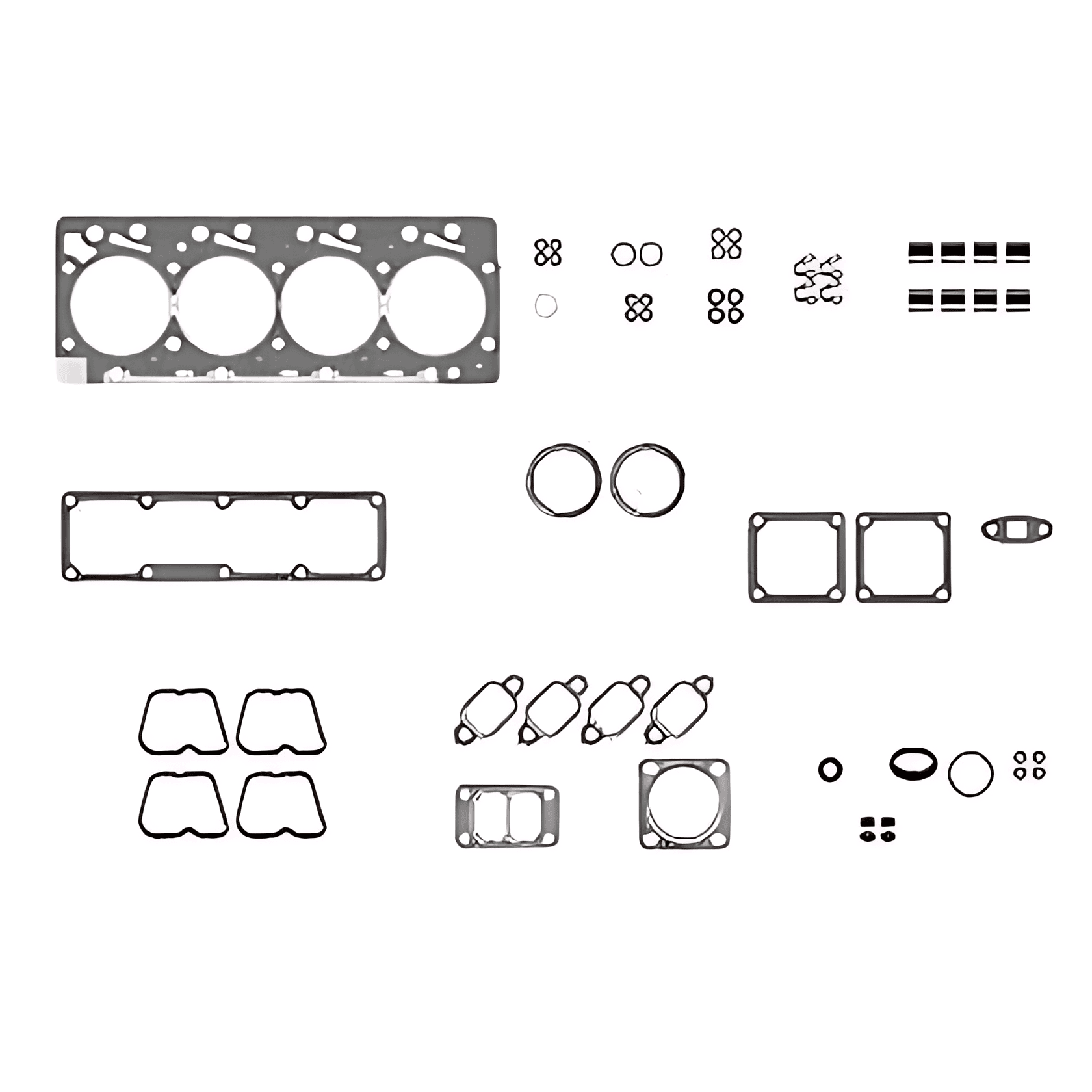 JOGO JUNTAS SUPERIOR MOTOR CUMMINS 4BTAA 3.9 4CIL E RETENTOR - J&RS-2304/4