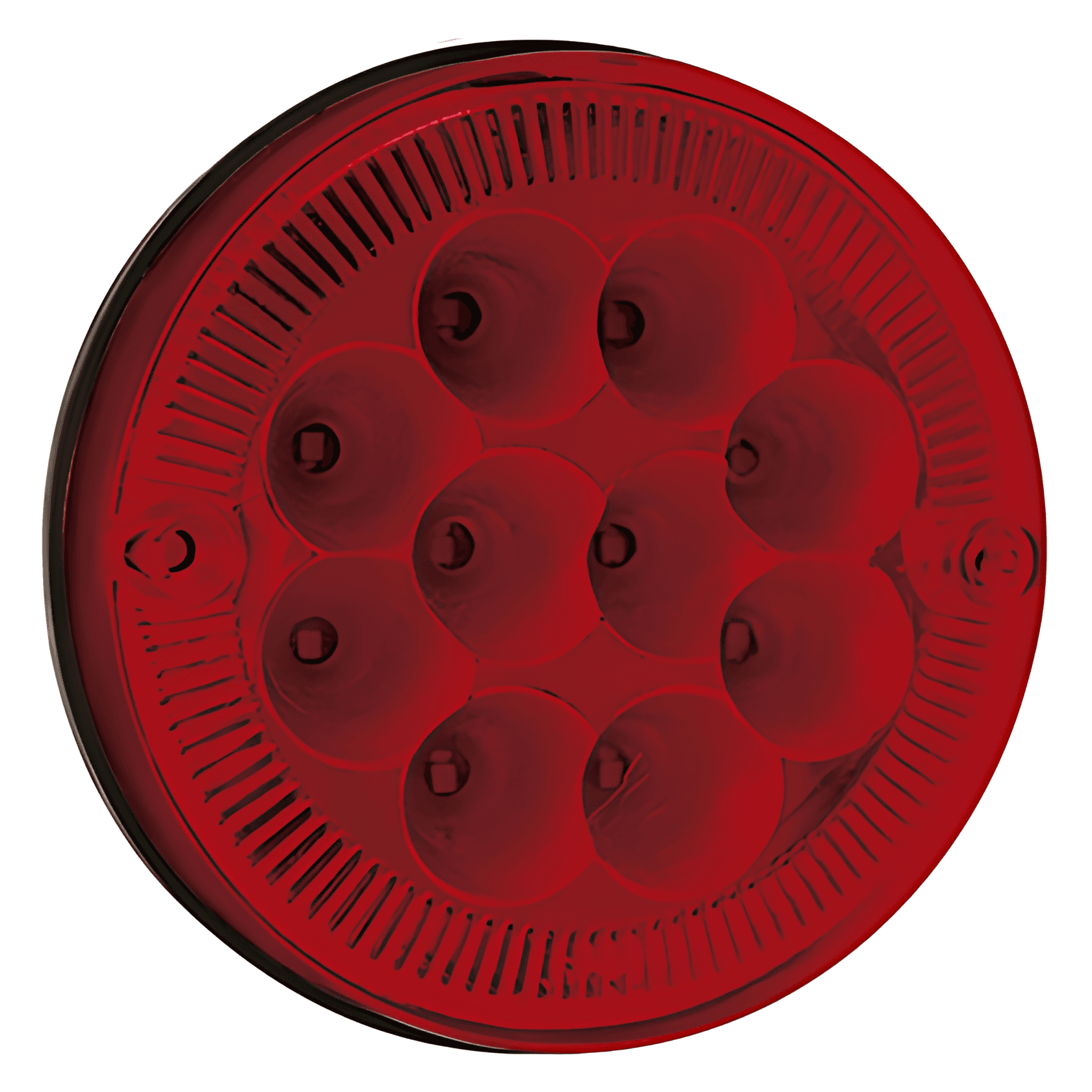 LANTERNA TRASEIRA LUZ FREIO 10 LEDS 2 POLOS VERMELHO BIVOLT ACRILICO - PL07620063