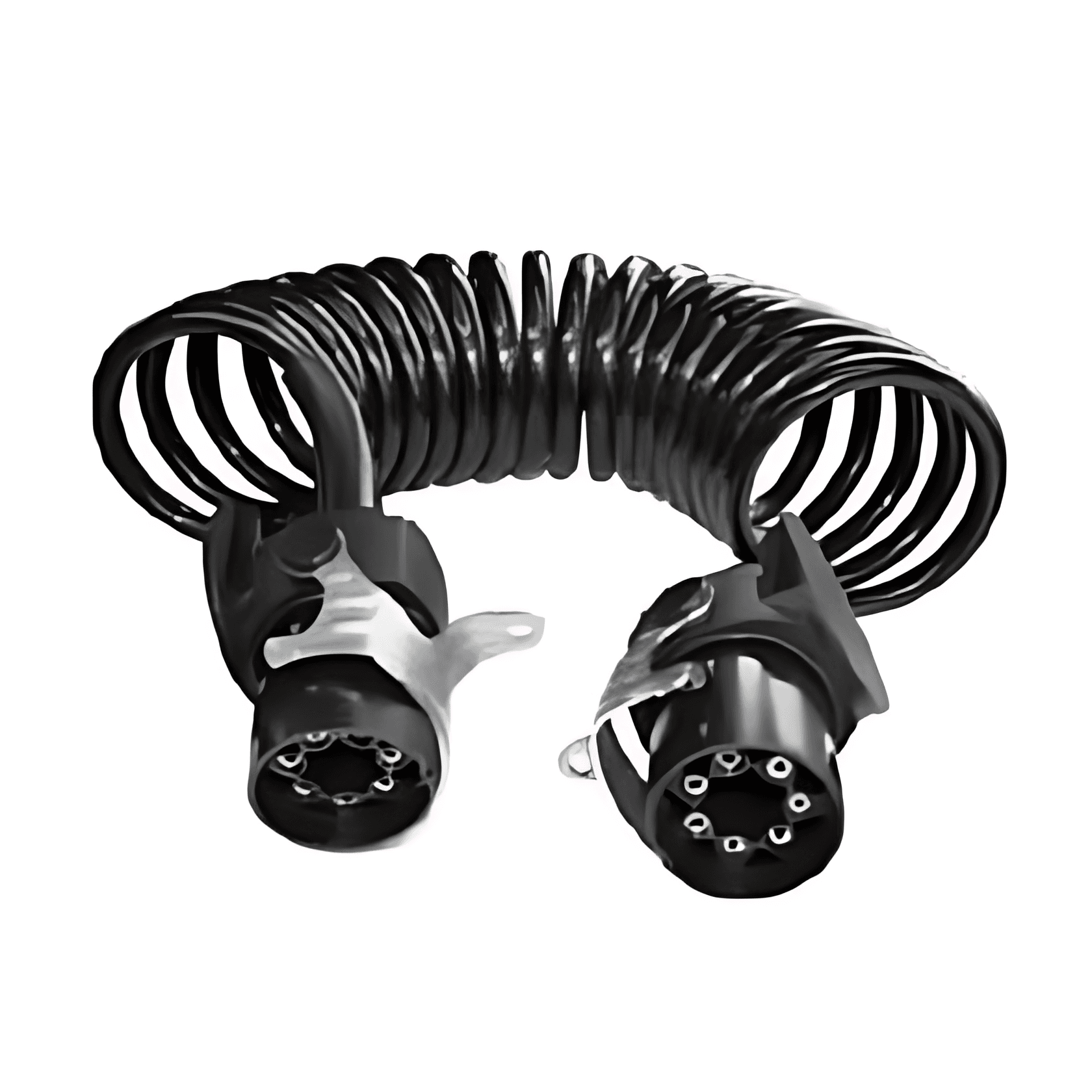 CHICOTE MONTADO COM 2 TOMADAS 7 POLOS MACHO ABS 4,5MT - PEC645ABS