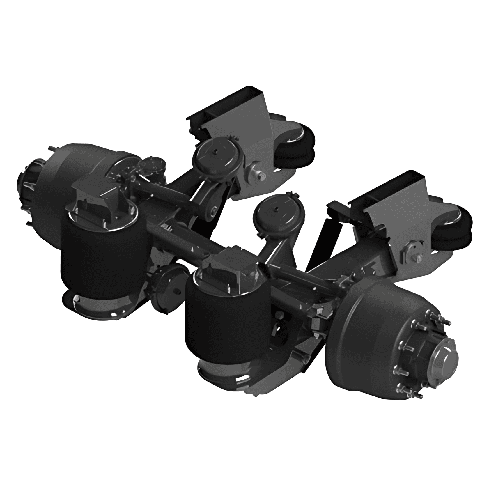 EIXO MANGA SUSPENSAO PNEUMATICA AUTO DIRECIONAL STEER AIR COMPLETO NOVO - 1099105X27