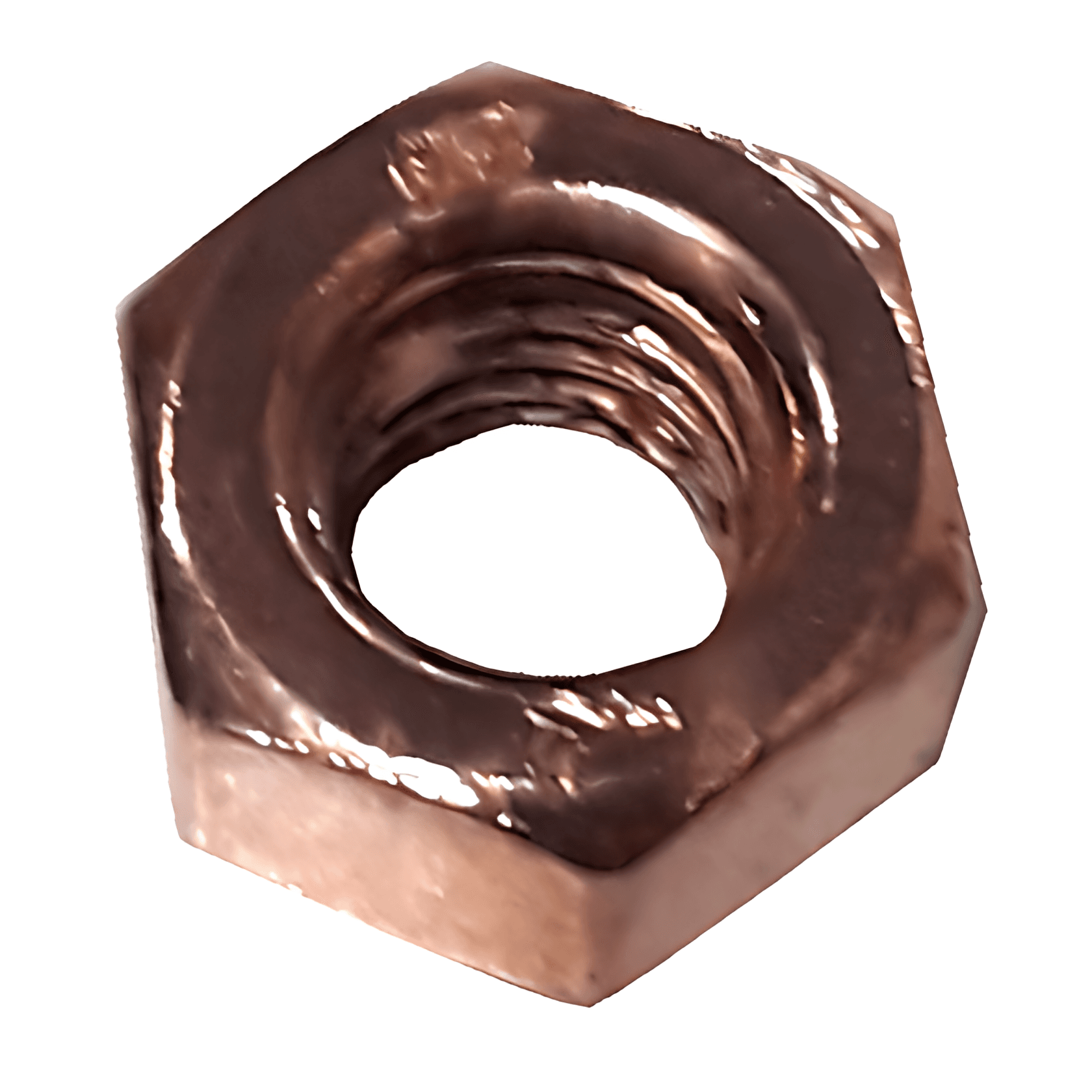PORCA TORQUE PRISIONEIRO TURBINA 8MM - CHAVE 13 - COBREADA - 30584BC
