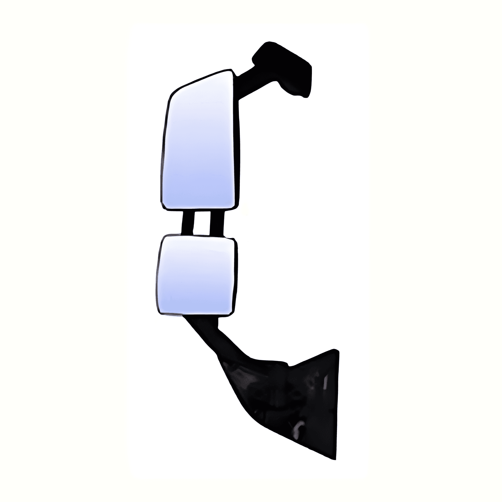 CONJUNTO ESPELHO RETROVISOR LE COM AUXILIAR ELETRICO DESEMBACADOR CONVEXO - 82943948