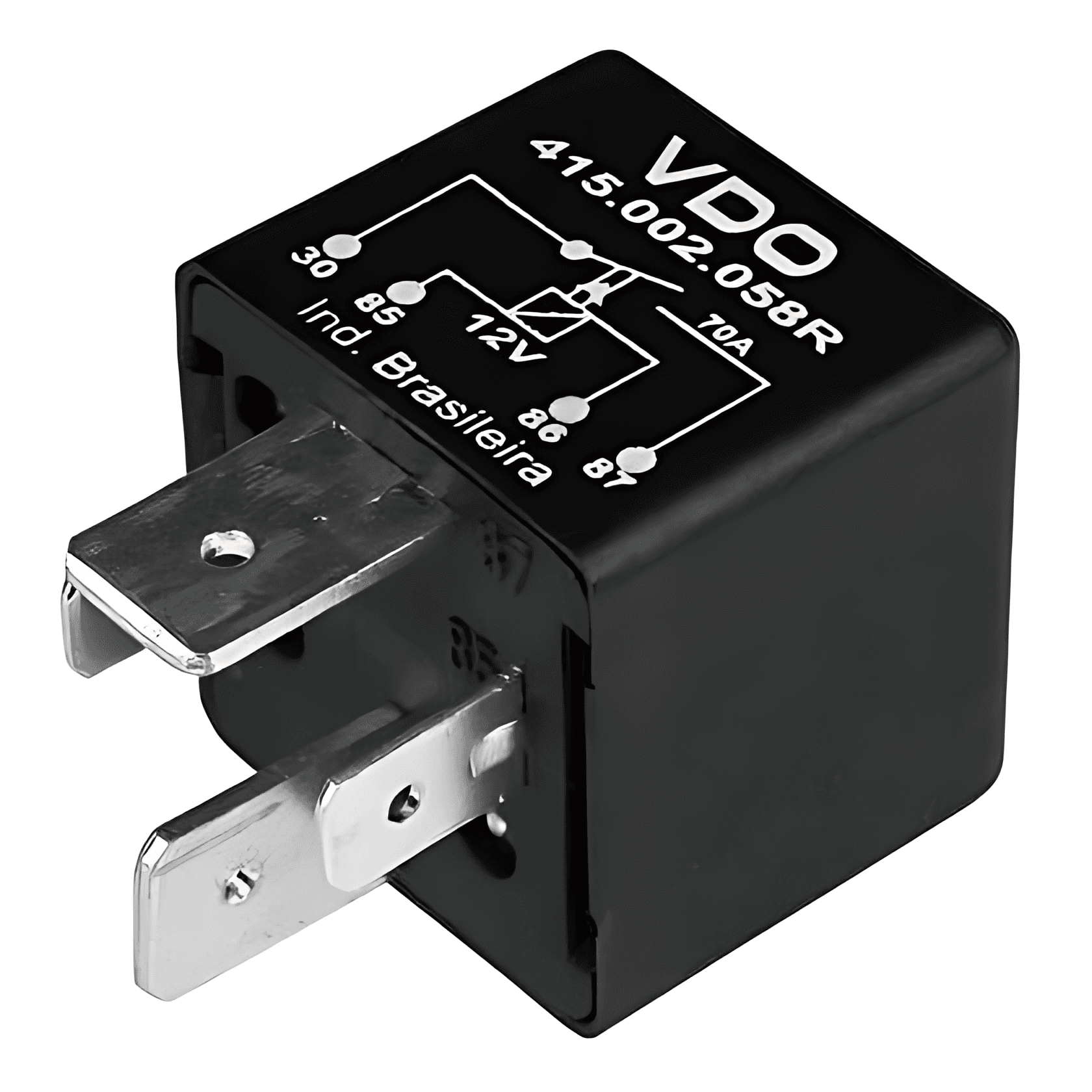 RELE AUXILIAR 12V 4 TERMINAIS 70A - D25058