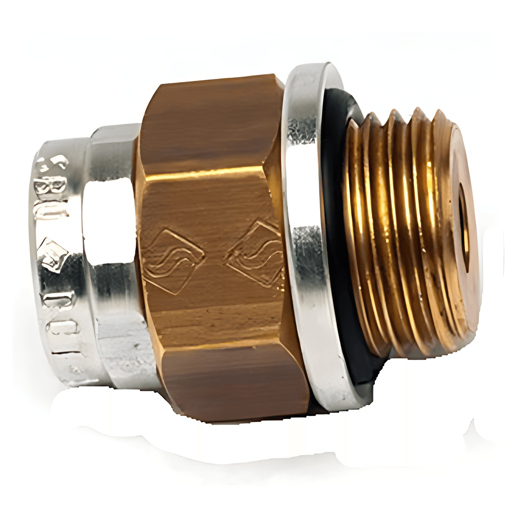 UNIAO (CONECTOR) MACHO ENGATE RAPIDO 16MM X M16 - COMPLETO - 26041616C