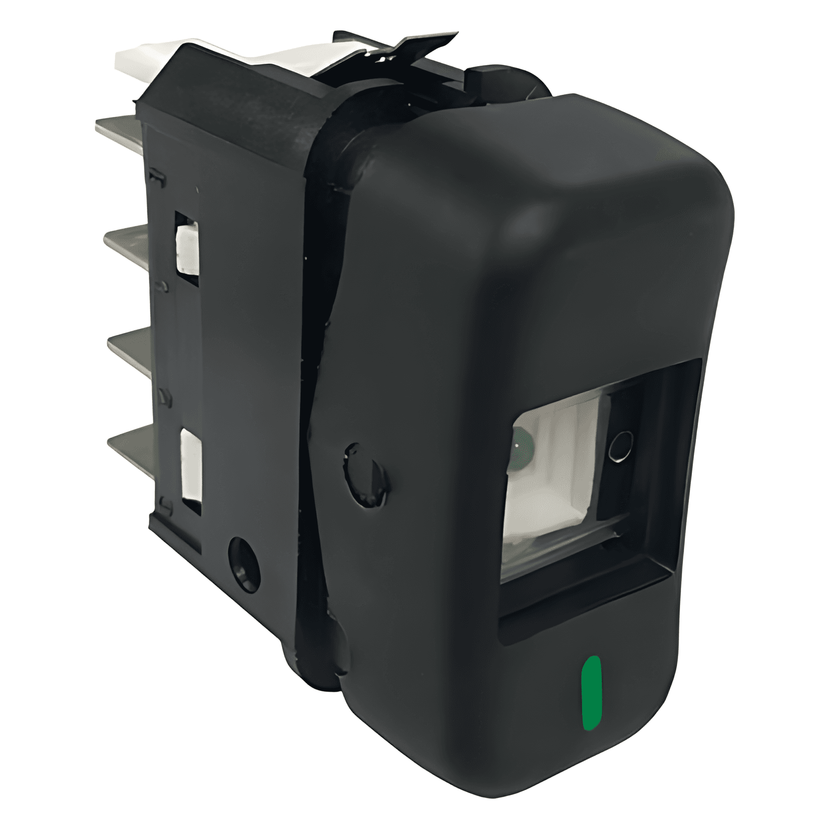 INTERRUPTOR TECLA 24V PRETO DUPLO COM RETORNO - IM11604