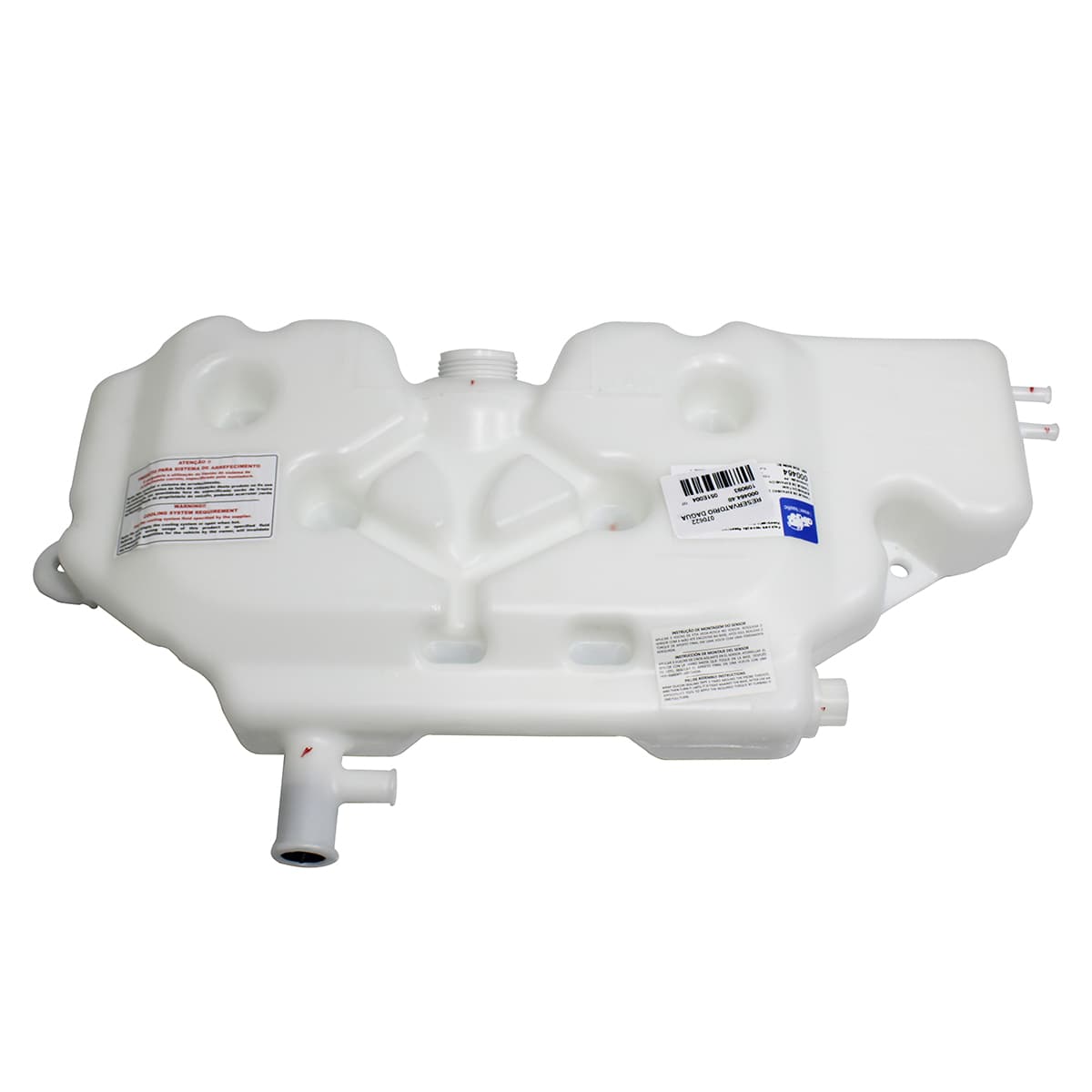 RESERVATORIO DAGUA RADIADOR FORD CARGO (2 SAIDAS LATERAIS) (FURO PARA 1 SENSOR) - 000464.48
