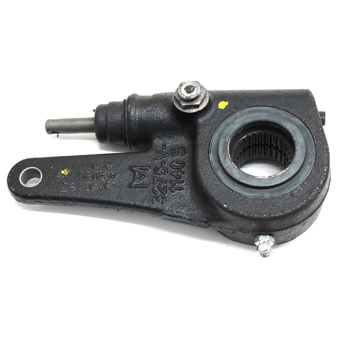 CATRACA/AJUSTADOR FREIO 28E AUTOMATICA LE FORD/VW (ENGRAXADEIRA 90 GRAUS POSICAO MONTAGEM 0 GRAU) (REPARO COM PISTAO AMARELO - TIPO 6POL +- 152,40MM) - AA308
