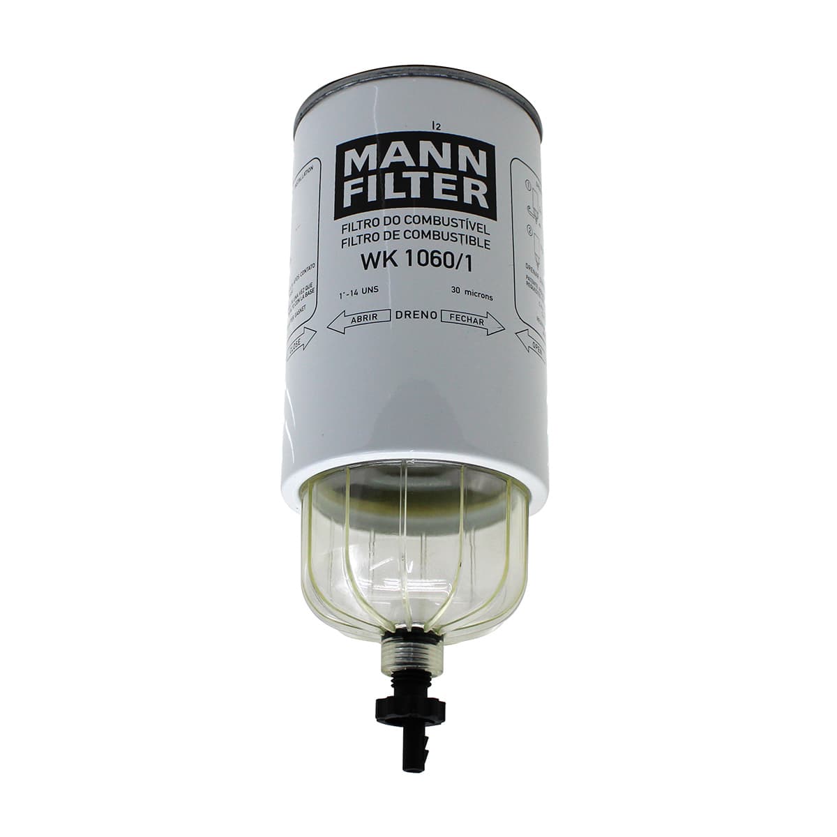 FILTRO DIESEL/RACOR SEPARADOR DAGUA MB (SISTEMA COPO FIXO) (ROSCA 1-14) (30 MICRONS) - WK1060/1