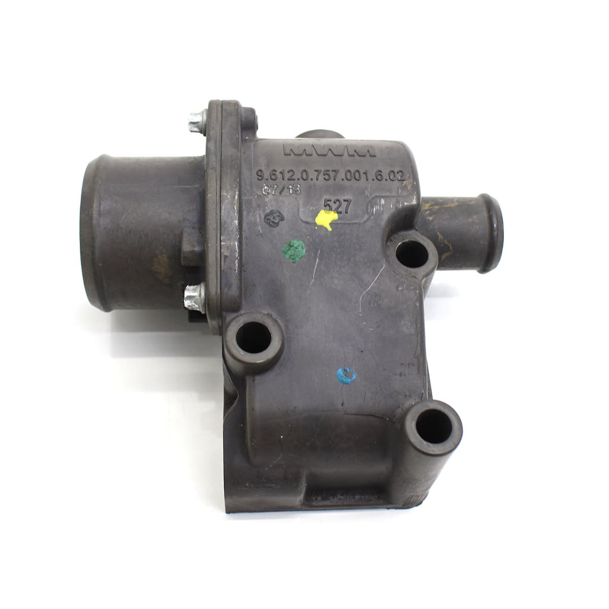 CONJUNTO CARCACA COM VALVULA TERMOSTATICA 80 GRAUS 961007570106E VW MOTOR MWM X12 6CIL - 961207570016E