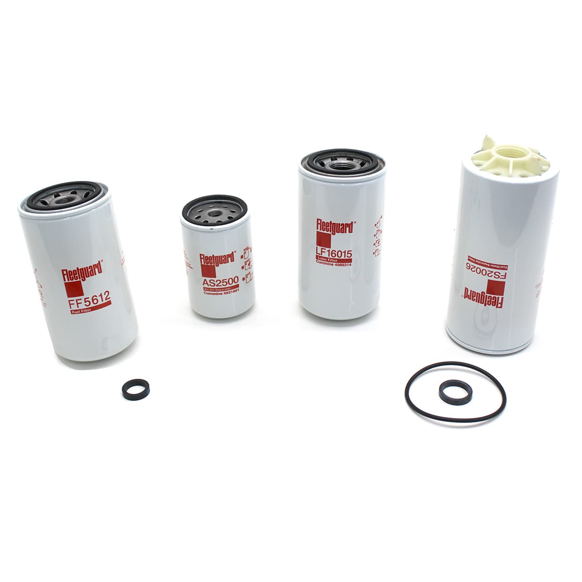 KIT FILTROS (LF16015 + FS20026 + AS2500 + FF5612) FORD MOTOR CUMMINS SERIE ISB - MK13986