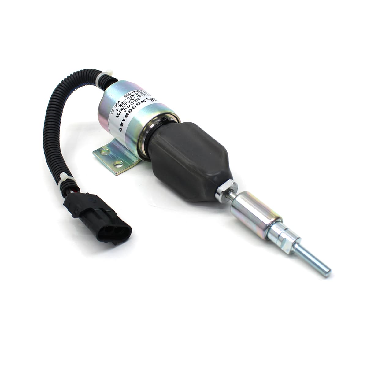 VALVULA SOLENOIDE 12V VW MOTOR MWM X10 (CONECTOR RETANGULAR) (3 FIOS) - 961000780024E